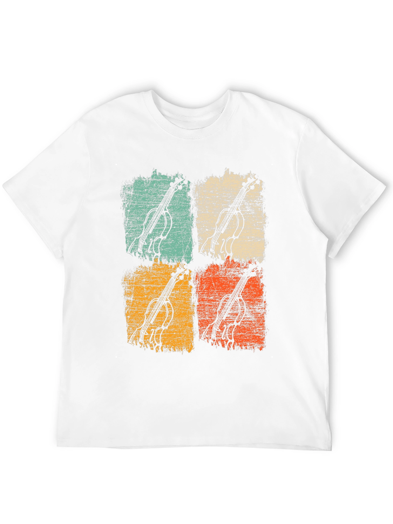 Black Vintage Cello Pop Art Graphic Tee view 12