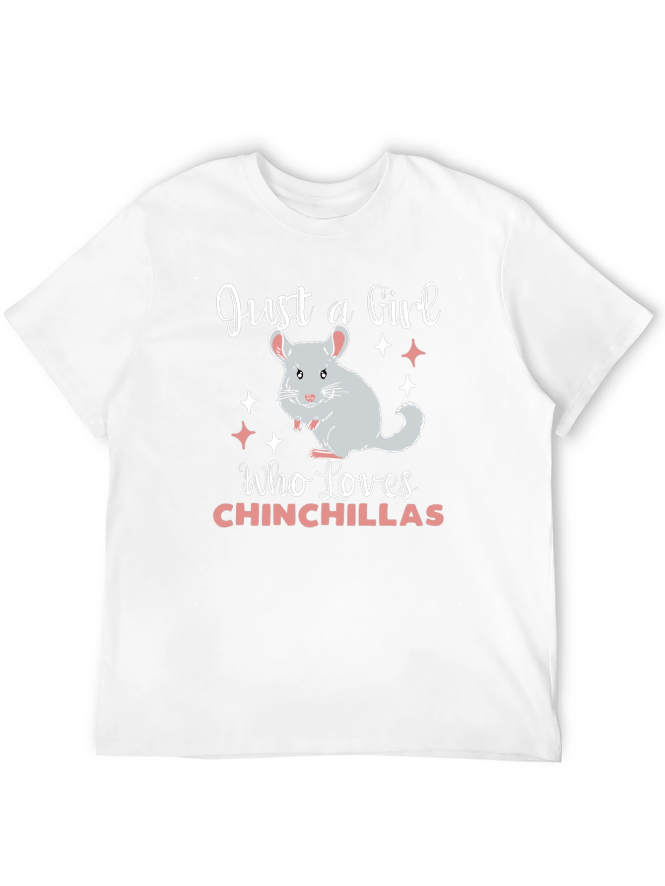 Black Just A Girl Who Loves Chinchillas T-Shirt view 12