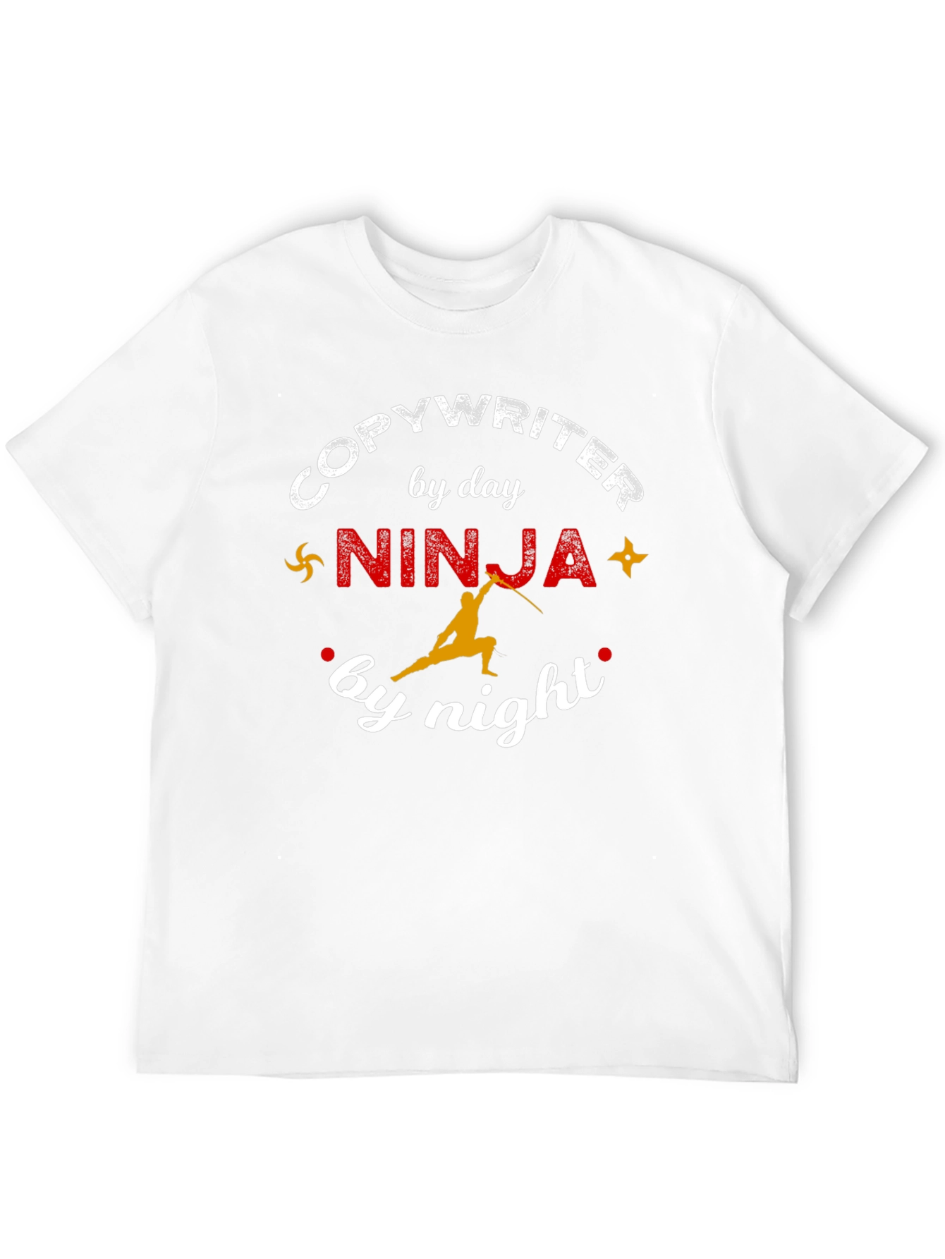 Black Copywriter Ninja T-Shirt Funny Writer Gift view 12