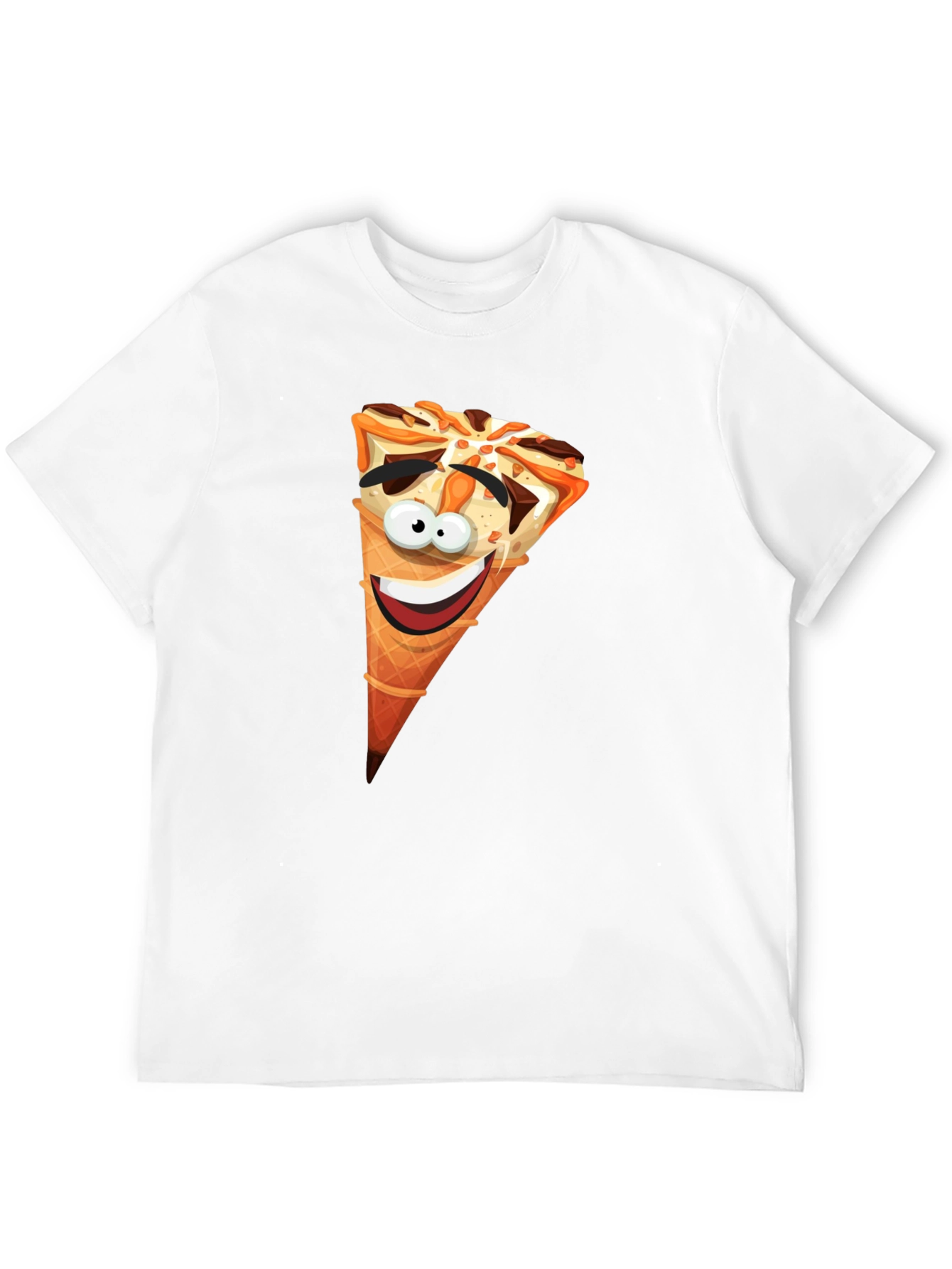 Black Funny Ice Cream Cone Graphic T-Shirt view 12