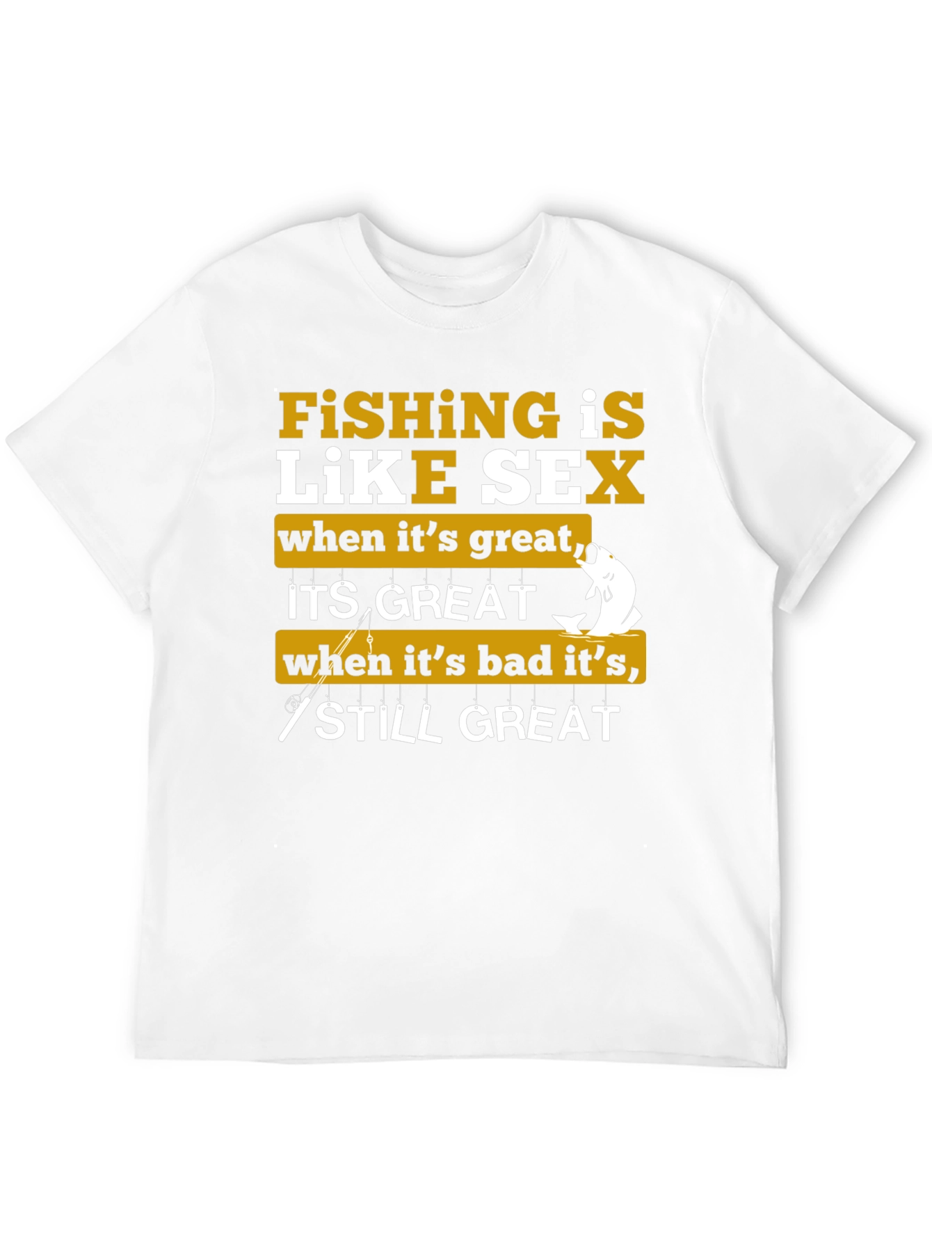 Black Fishing is Like Sex Graphic T-Shirt view 12