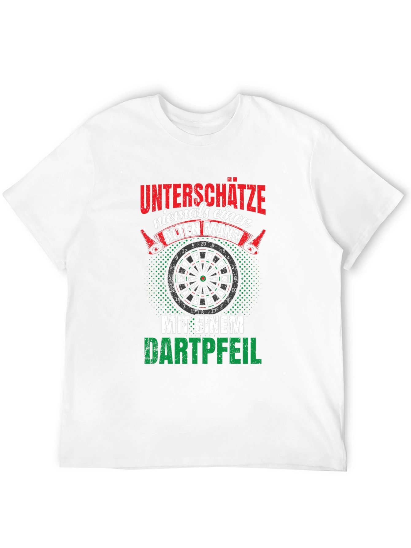 Black Funny Dart Player T-Shirt: Never Underestimate an Old Man view 12