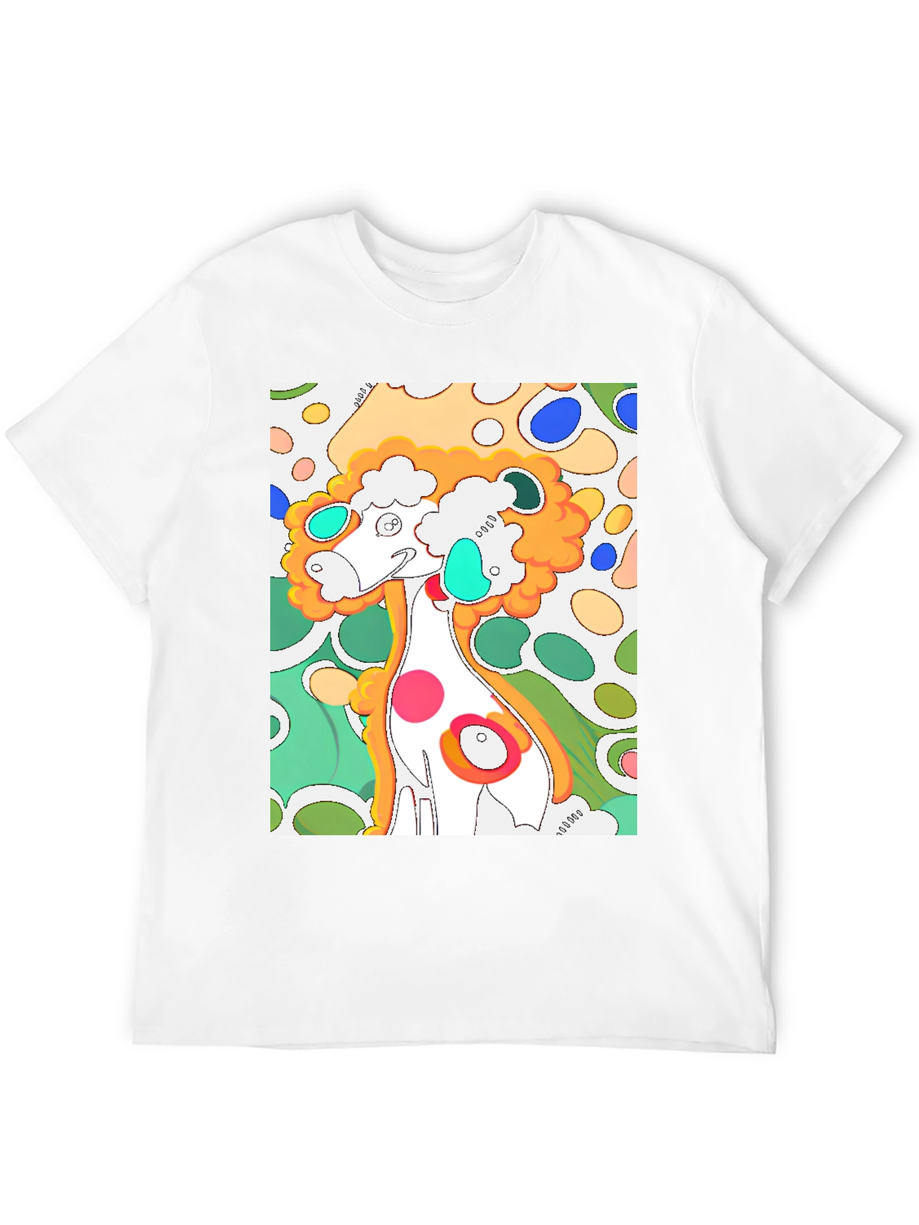Black Funky Art Graphic T-Shirt - Quirky Design view 12