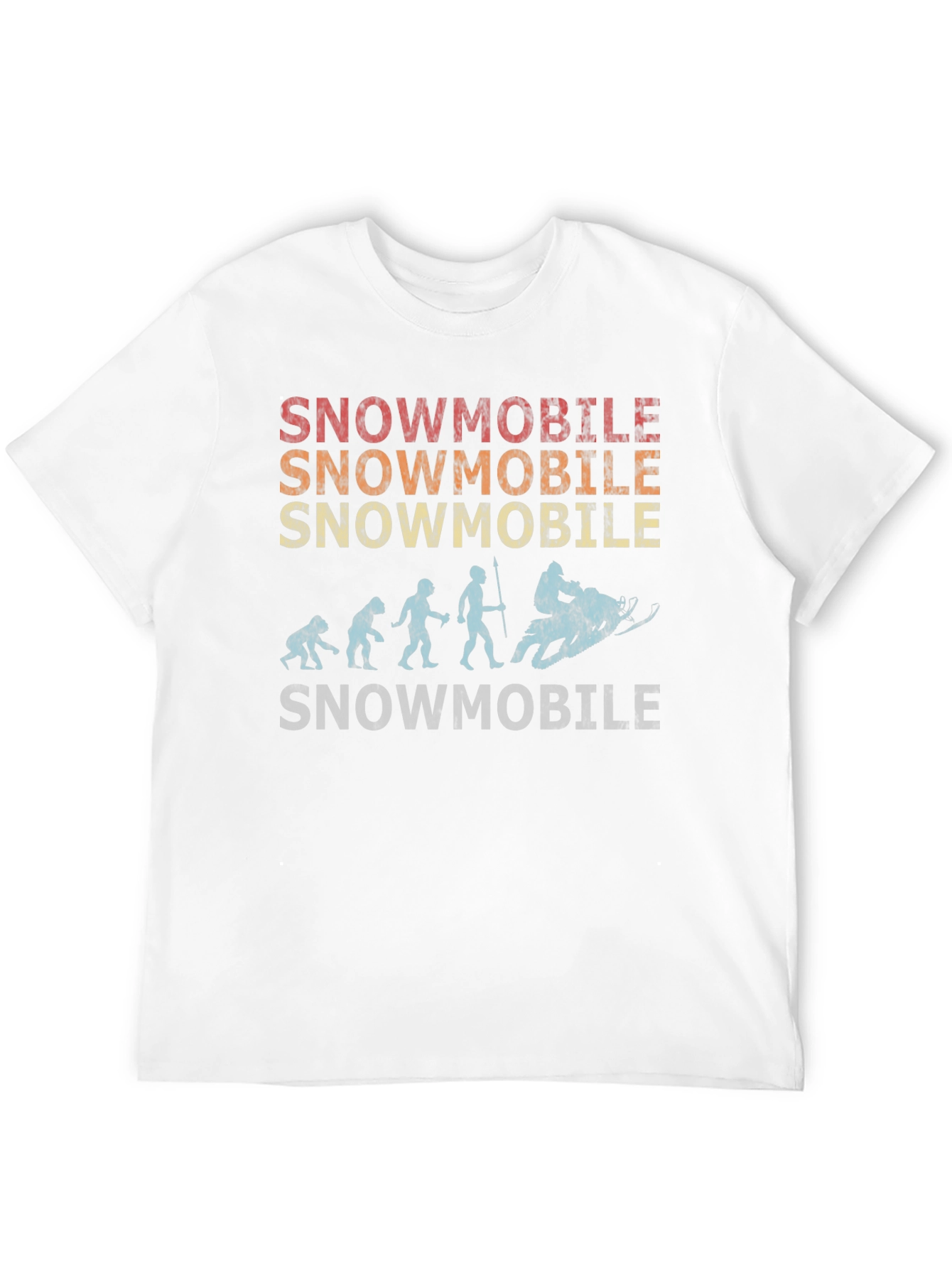 Black Snowmobile Evolution T-Shirt view 12