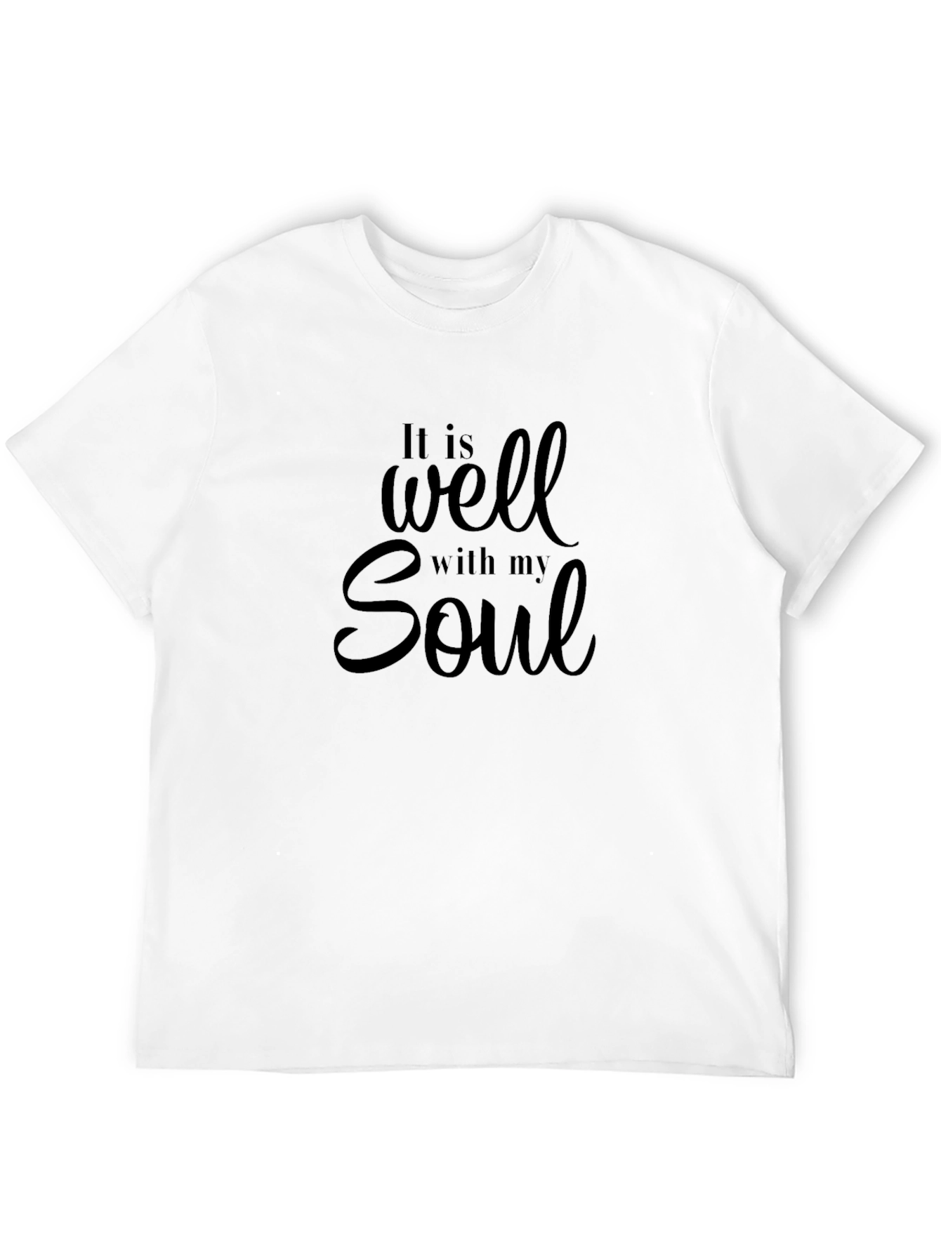 Black It Is Well With My Soul Black T-Shirt view 12