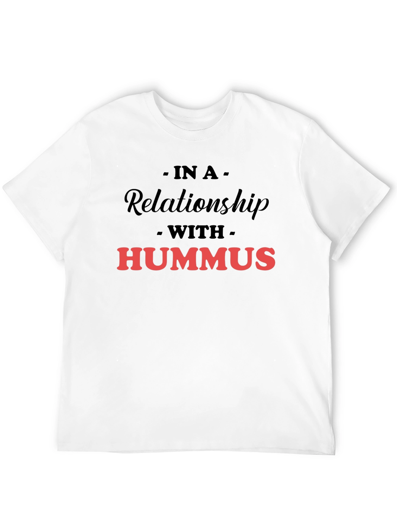 Black Hummus Lover Graphic T-Shirt - In a Relationship view 12