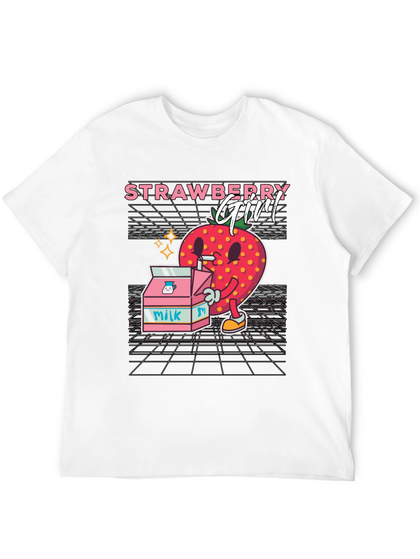 Black Strawberry Girl Graphic Tee view 12