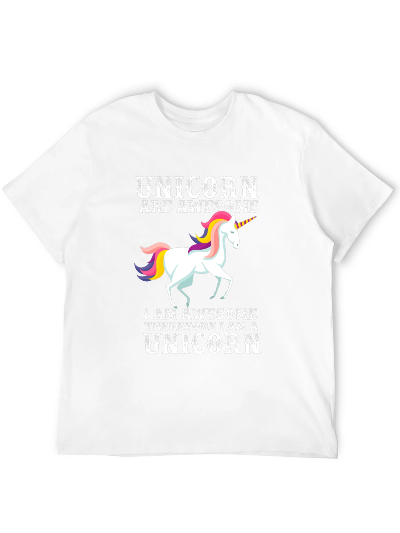 Black Awesome Unicorn Graphic T-Shirt view 12