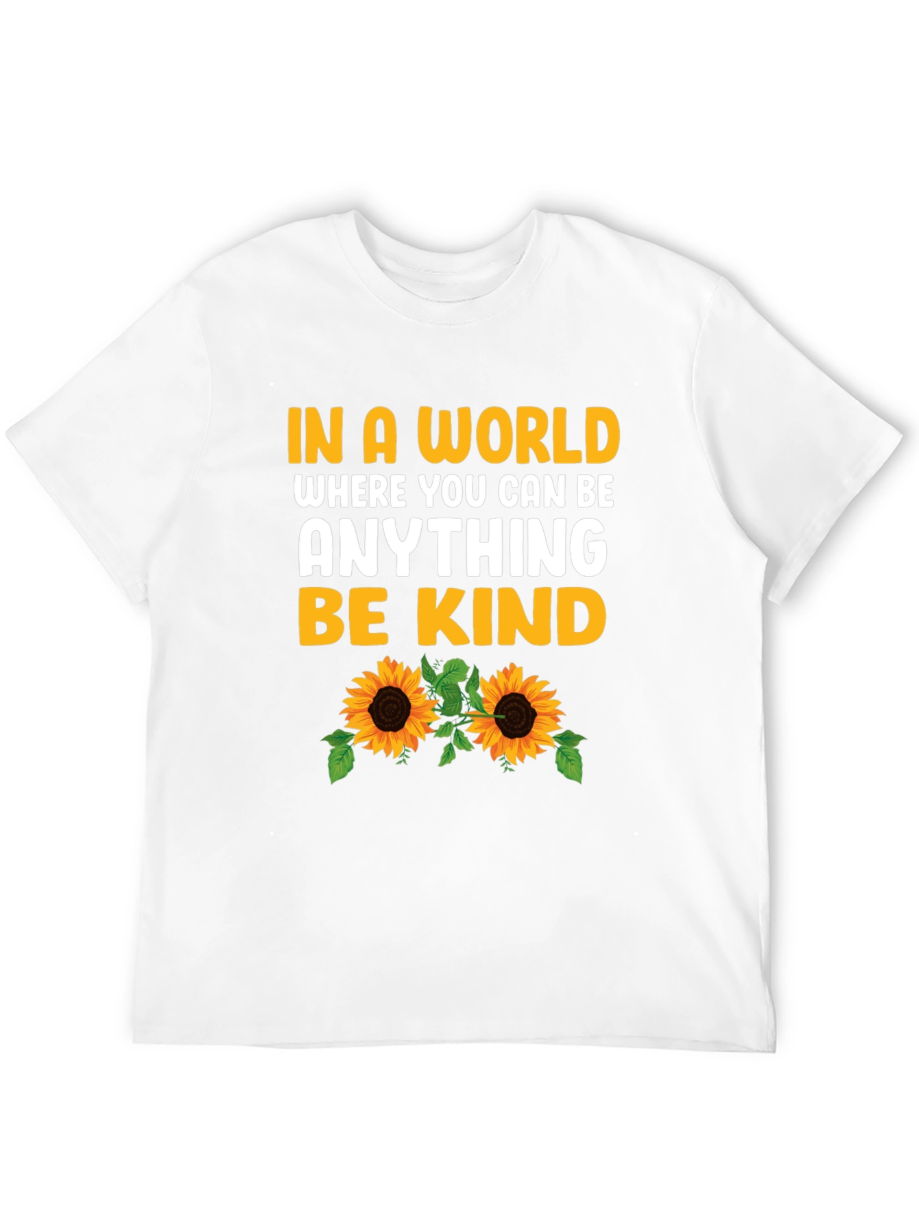 Black Be Kind Sunflower Graphic Tee view 12