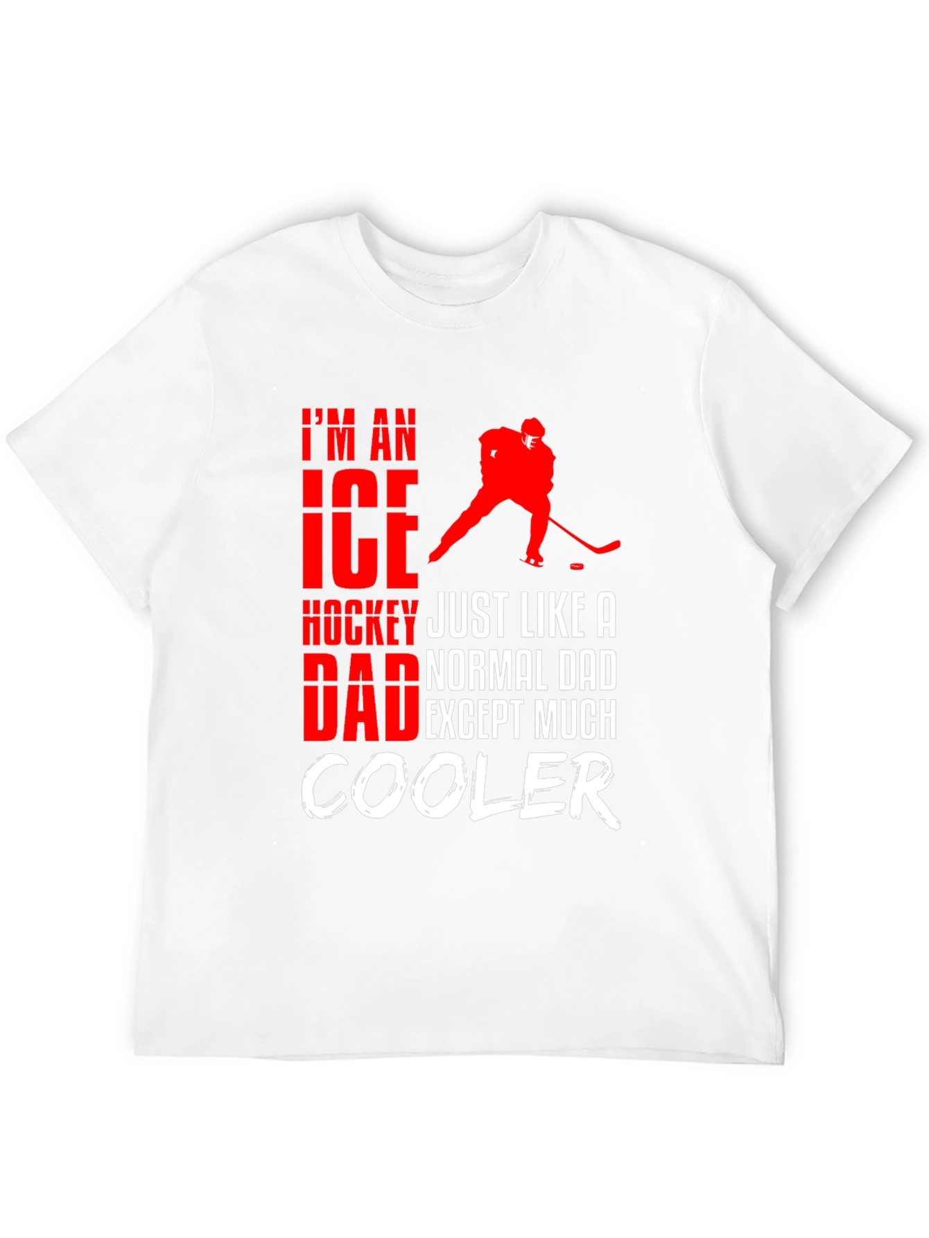 Black Ice Hockey Dad T-Shirt - Cool Dad Edition! view 12