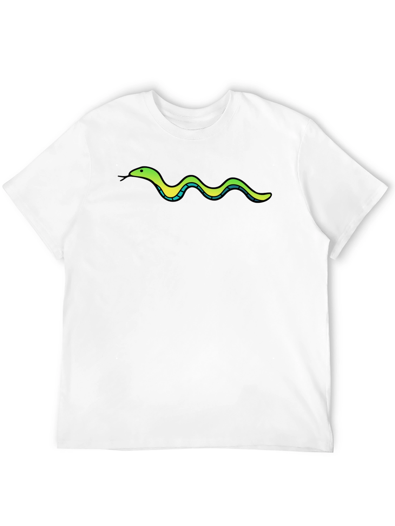 Black Slytherin Snake Tee - Black Cotton Comfort view 12