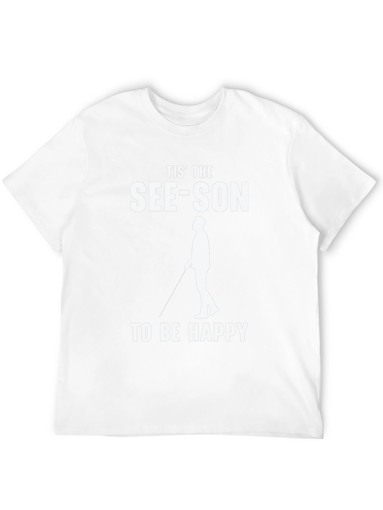 Black Tis' The See-Son to be Happy T-Shirt view 12
