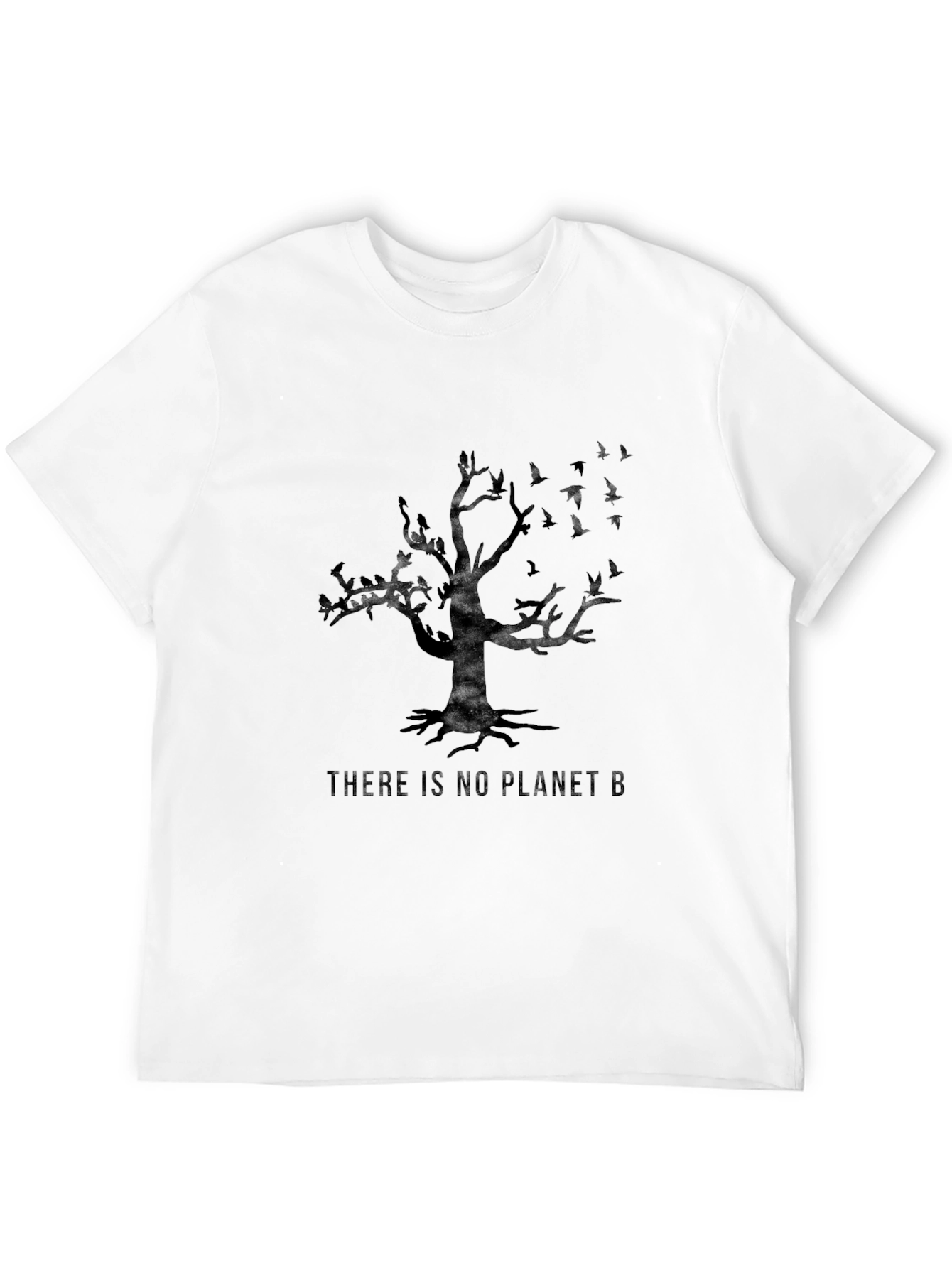 Black Eco-Friendly 'No Planet B' Graphic Tee view 12