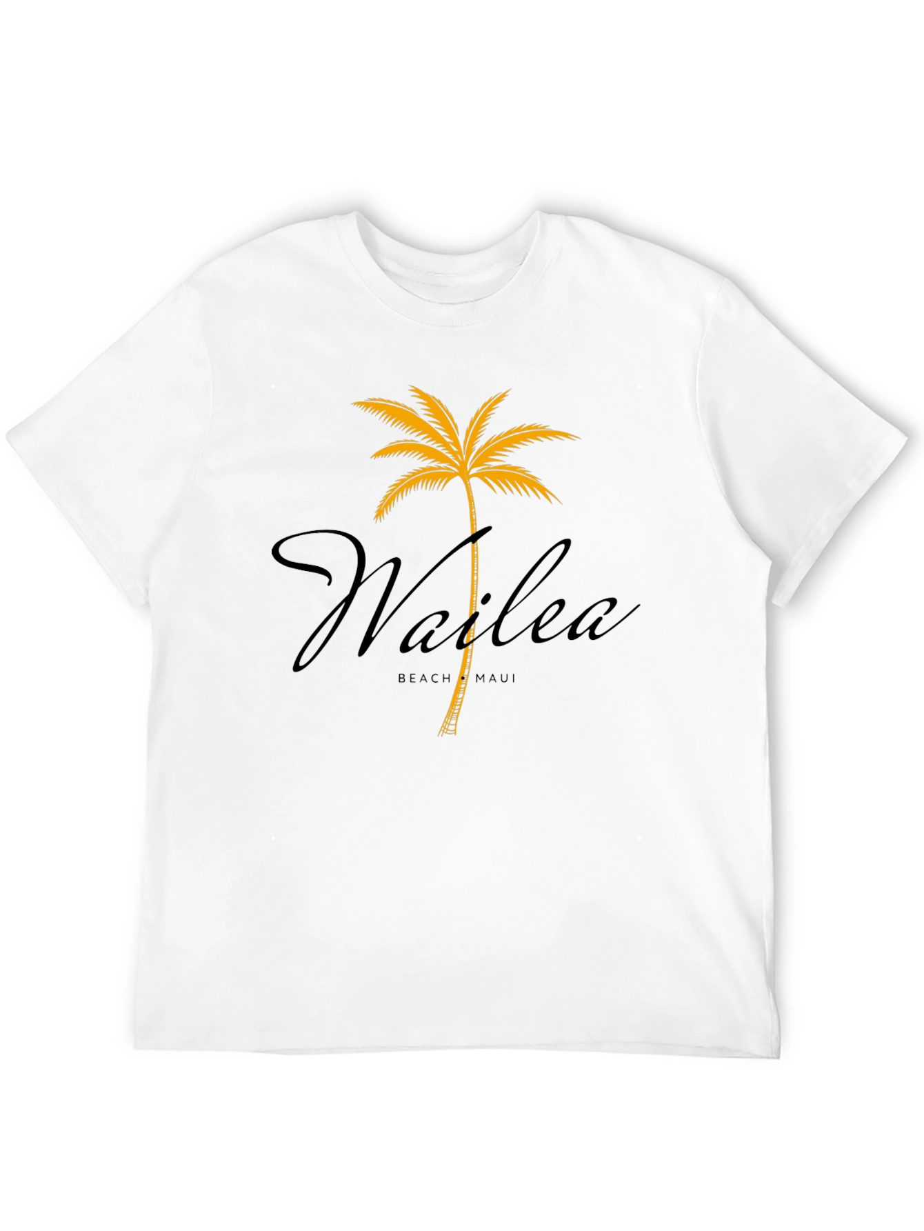 Wailea Beach Maui Palm Tree Graphic T-Shirt - 12