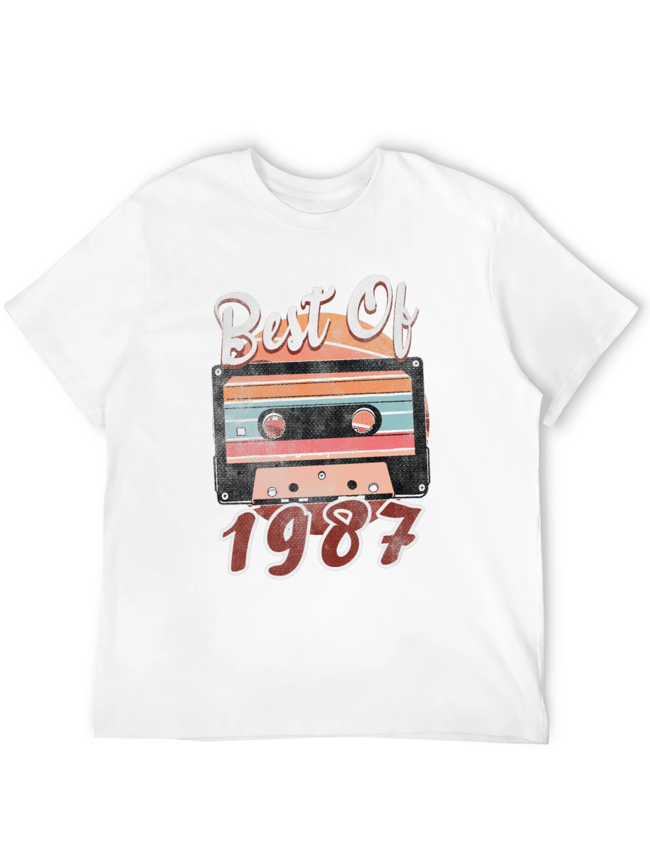 Black Best of 1987 Cassette Tape Graphic Tee view 12