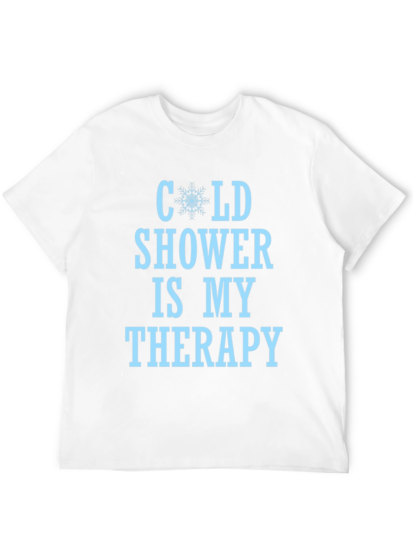 Black Cold Shower Therapy Graphic Tee - Black T-Shirt view 12