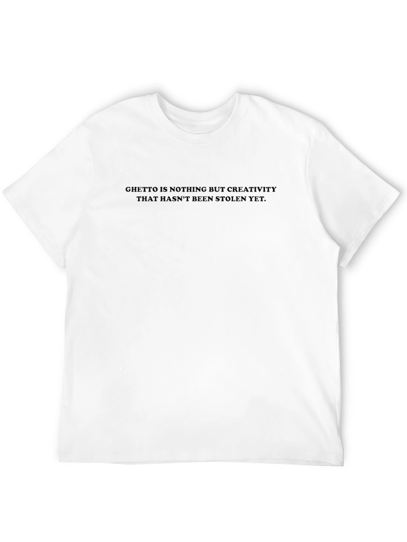 Black Ghetto Creativity T-Shirt - Bold Statement Tee view 12