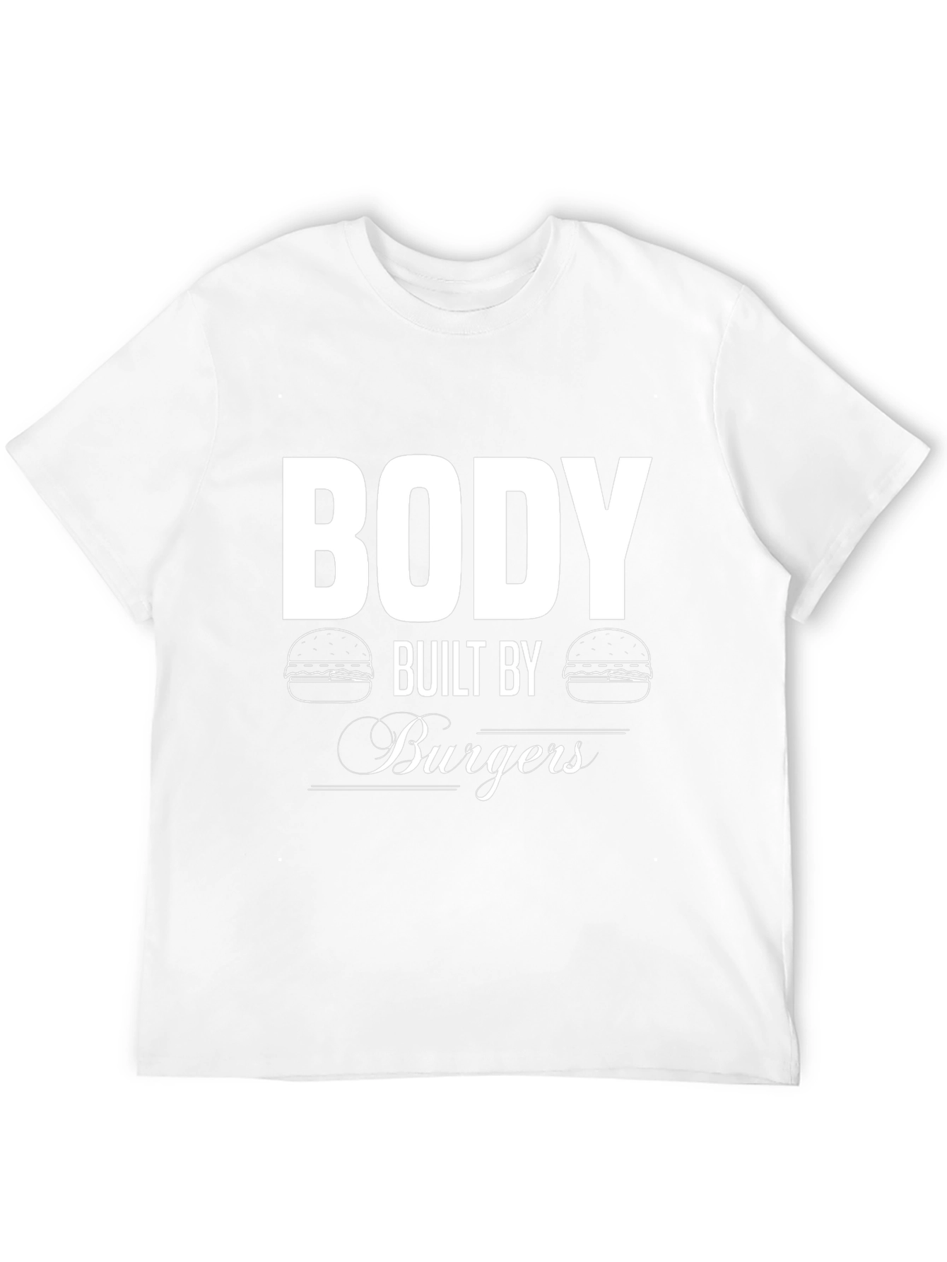 Black Body Built By Burgers Black T-Shirt view 12
