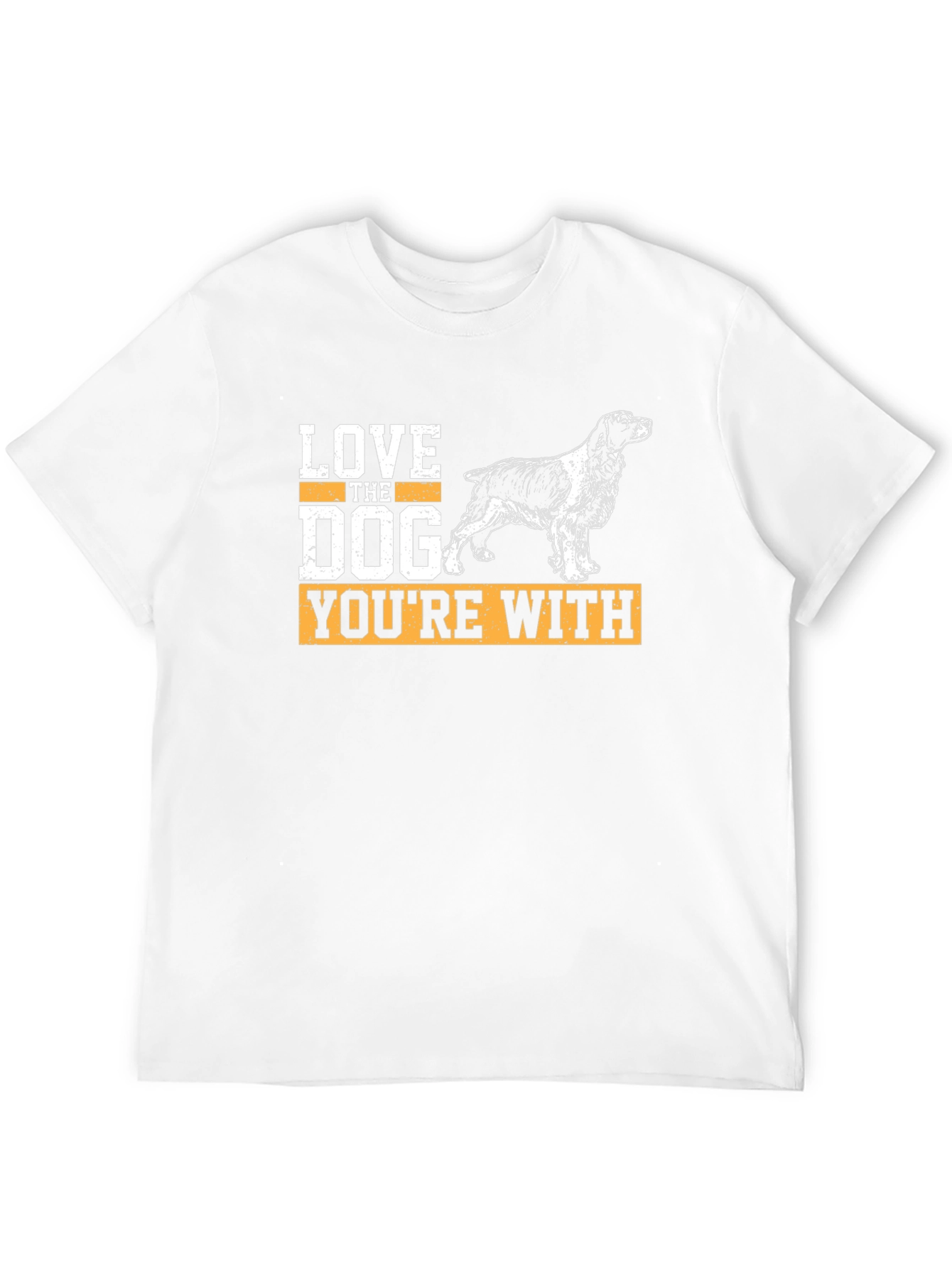 Black Love The Dog You're With Graphic T-Shirt view 12