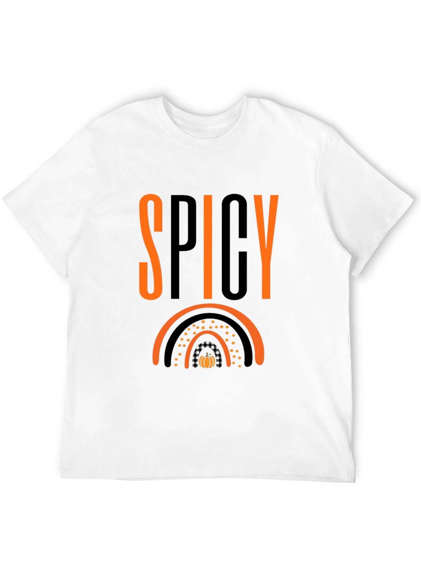 Black Spicy Pumpkin Rainbow Graphic Tee view 12