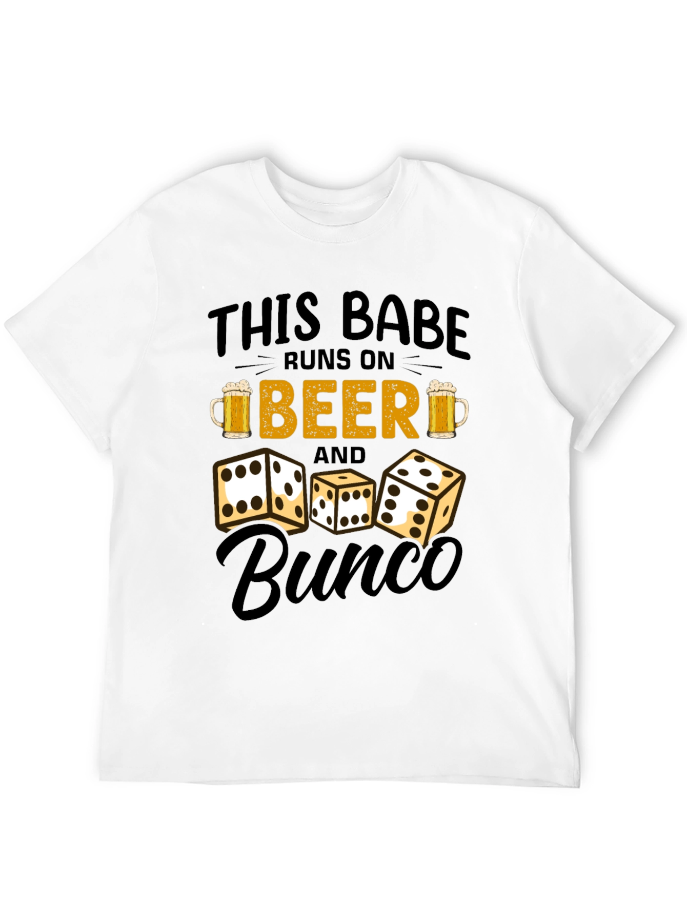 Runs on Beer and Bunco T-Shirt - 12