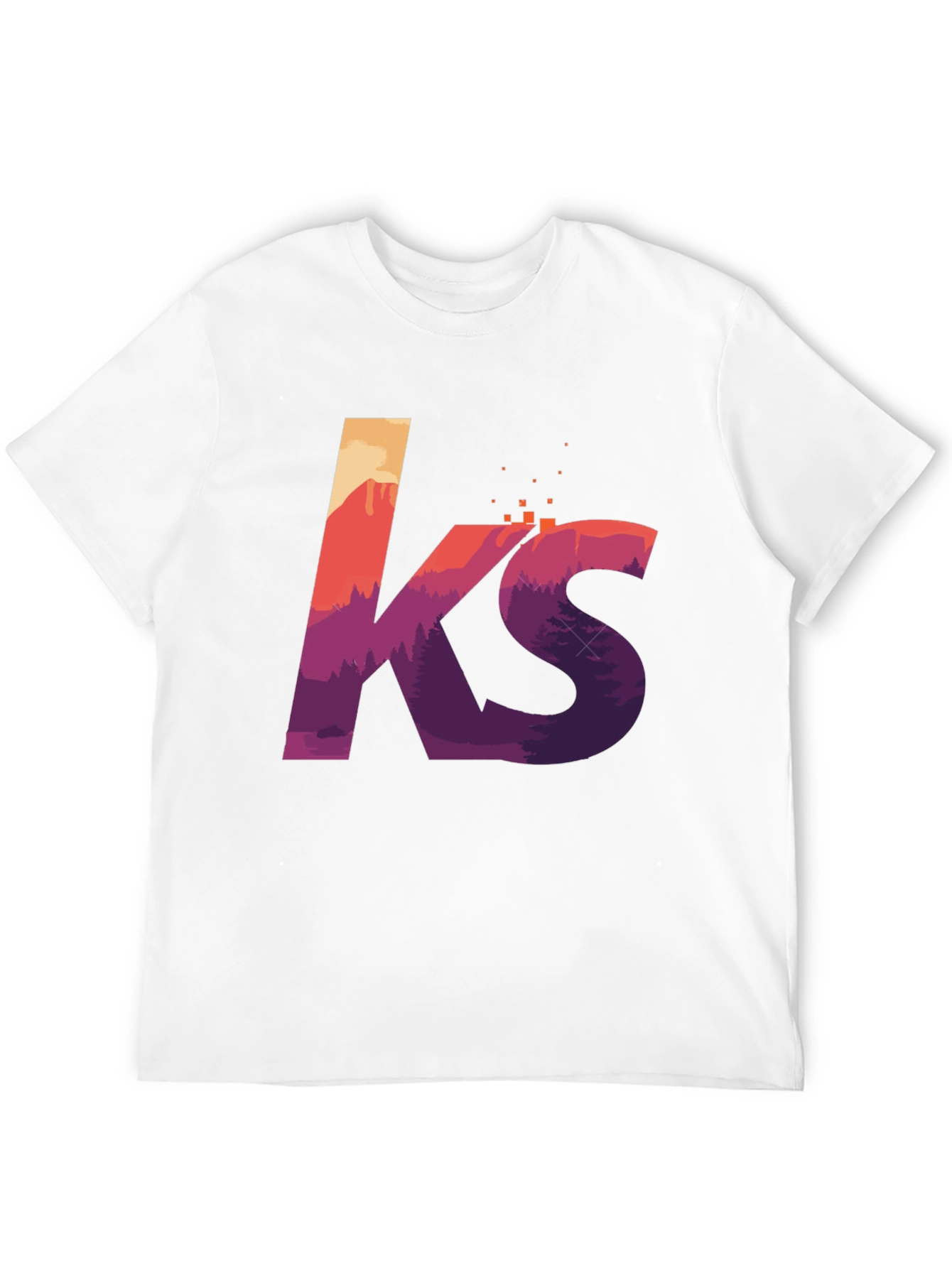 Black KS Mountainscape Graphic Tee - Soft Cotton Blend view 12