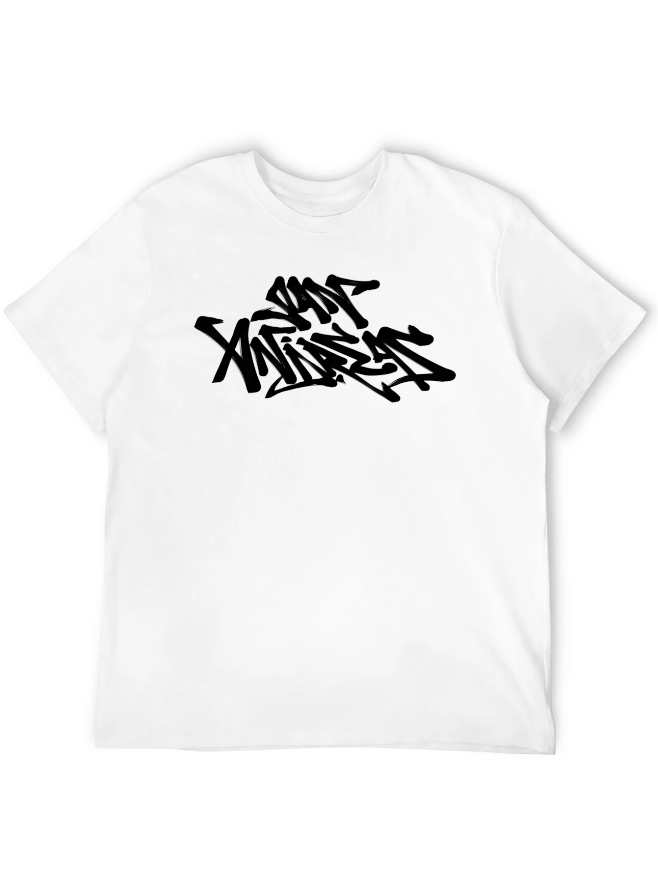 Black Urban Graffiti Style Graphic Tee - Black view 12