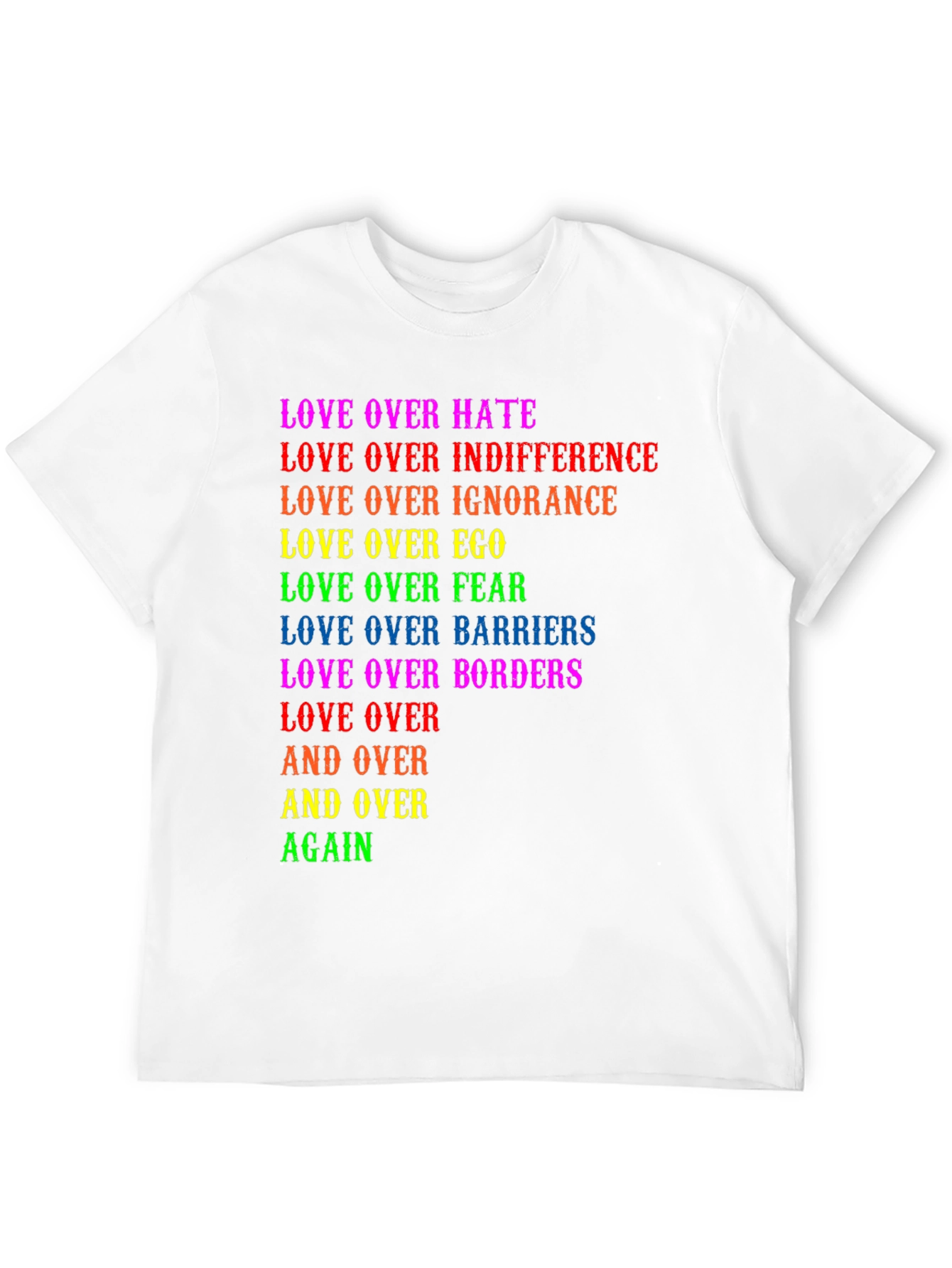 Black Love Over All Graphic Tee - Pride T-Shirt view 12