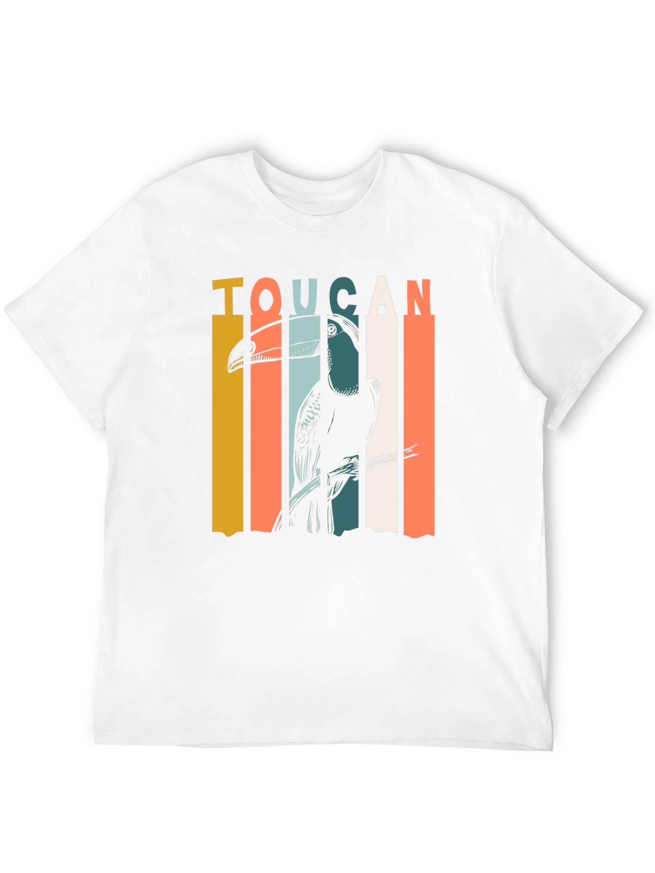 Black Retro Toucan Graphic T-Shirt - Classic Style view 12