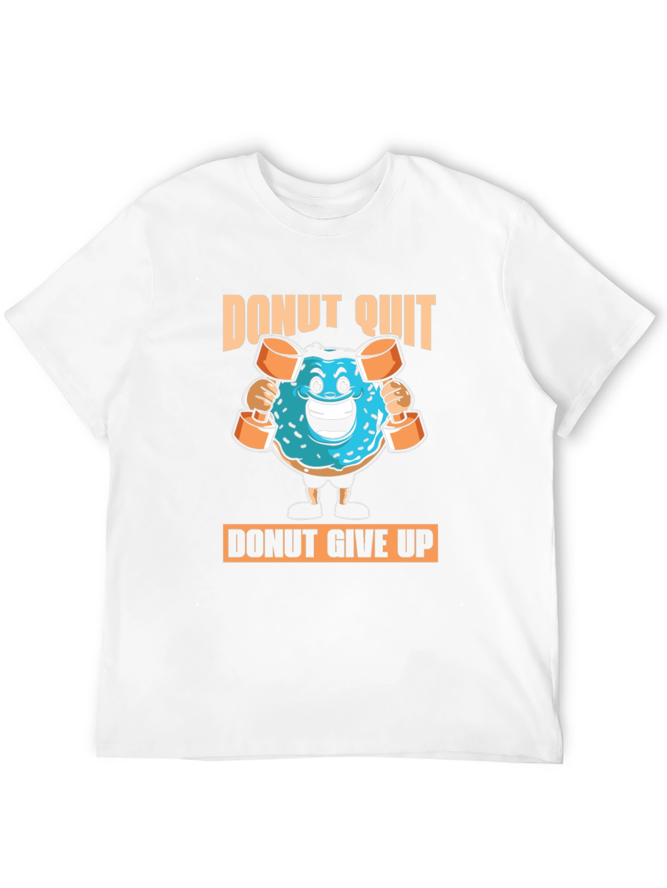 Black Donut Quit Funny Gym T-Shirt view 12