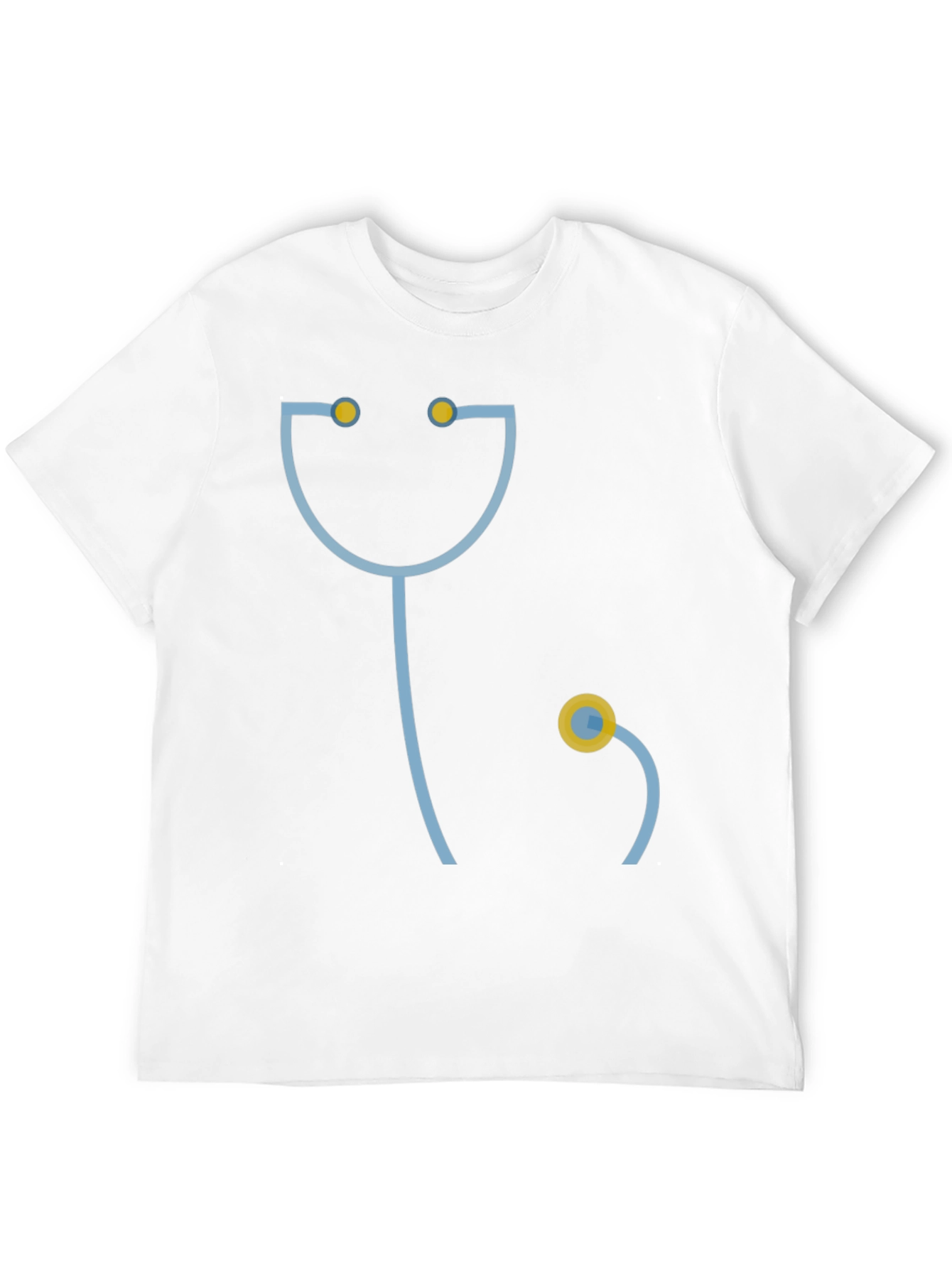 Black Funny Doctor Stethoscope Graphic T-Shirt - Black view 12