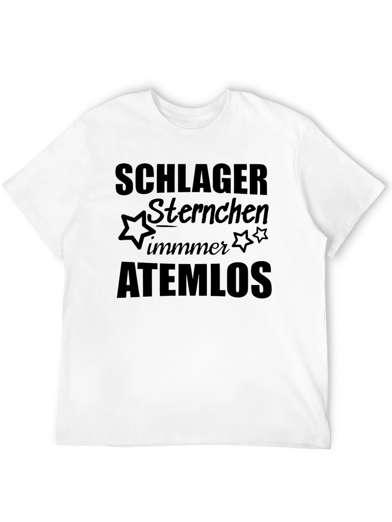 Black Schlager Sternchen Atemlos Graphic Tee view 12