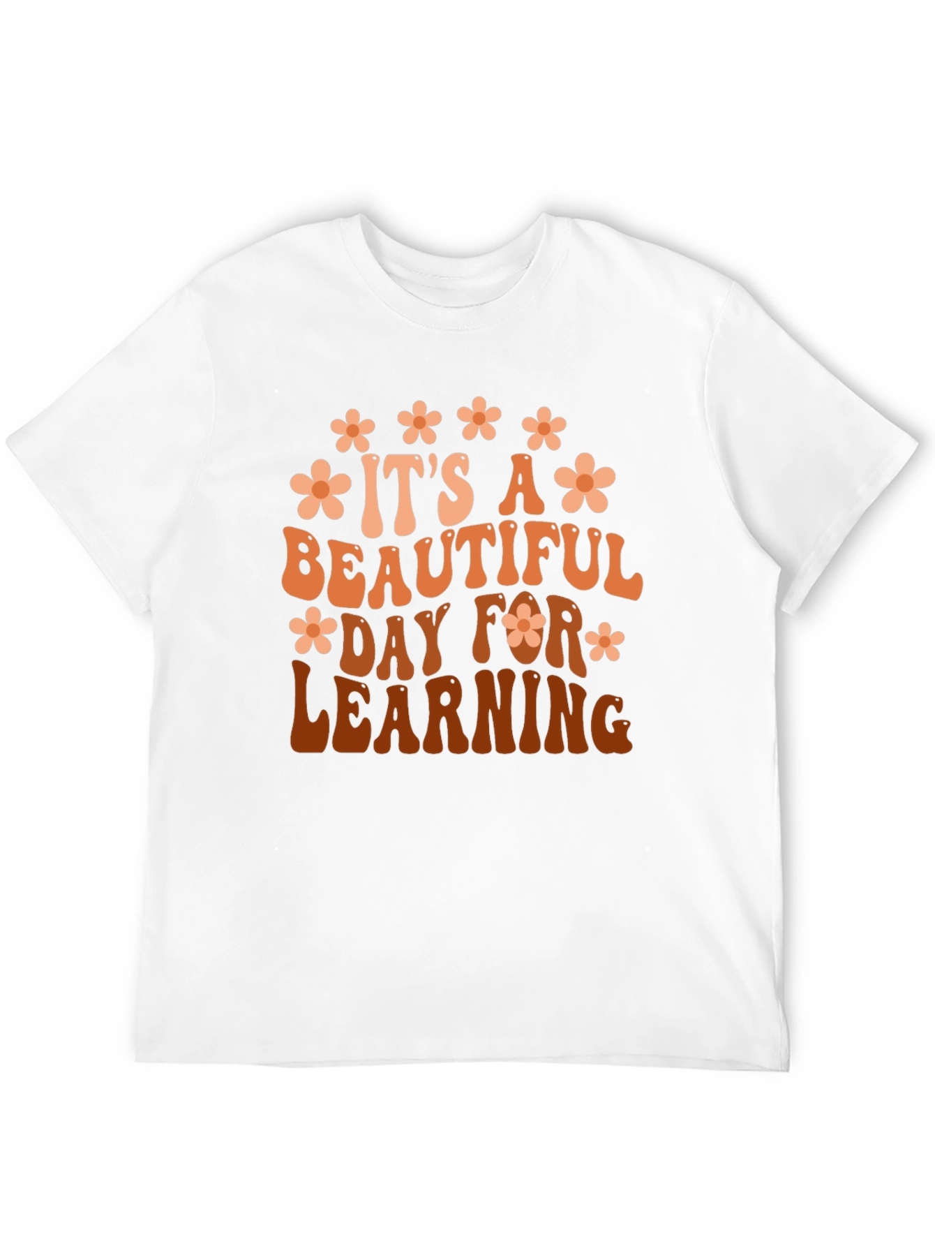 Black It's A Beautiful Day For Learning Graphic Tee view 12