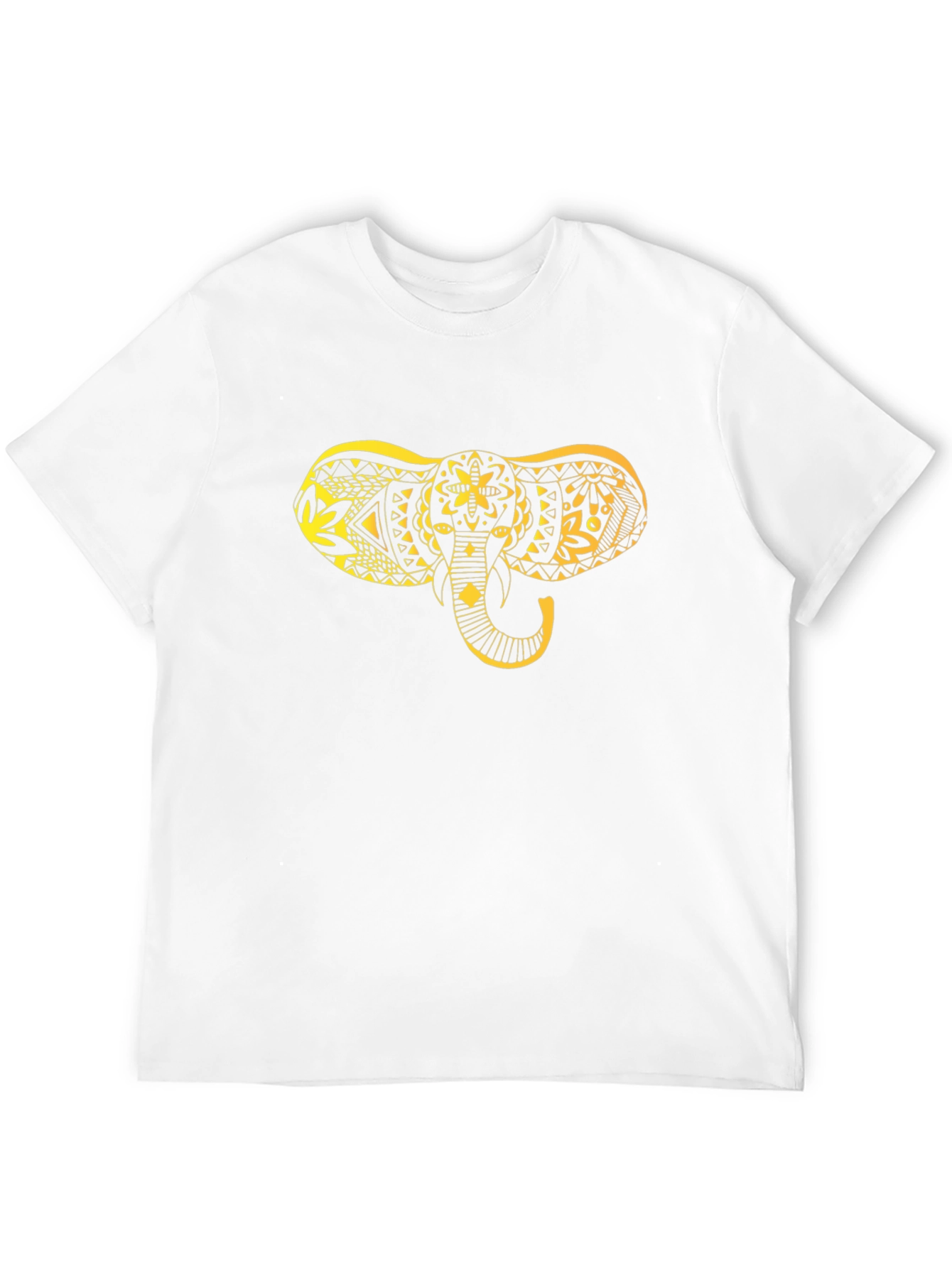 Black Black T-Shirt with Gold Elephant Design view 12