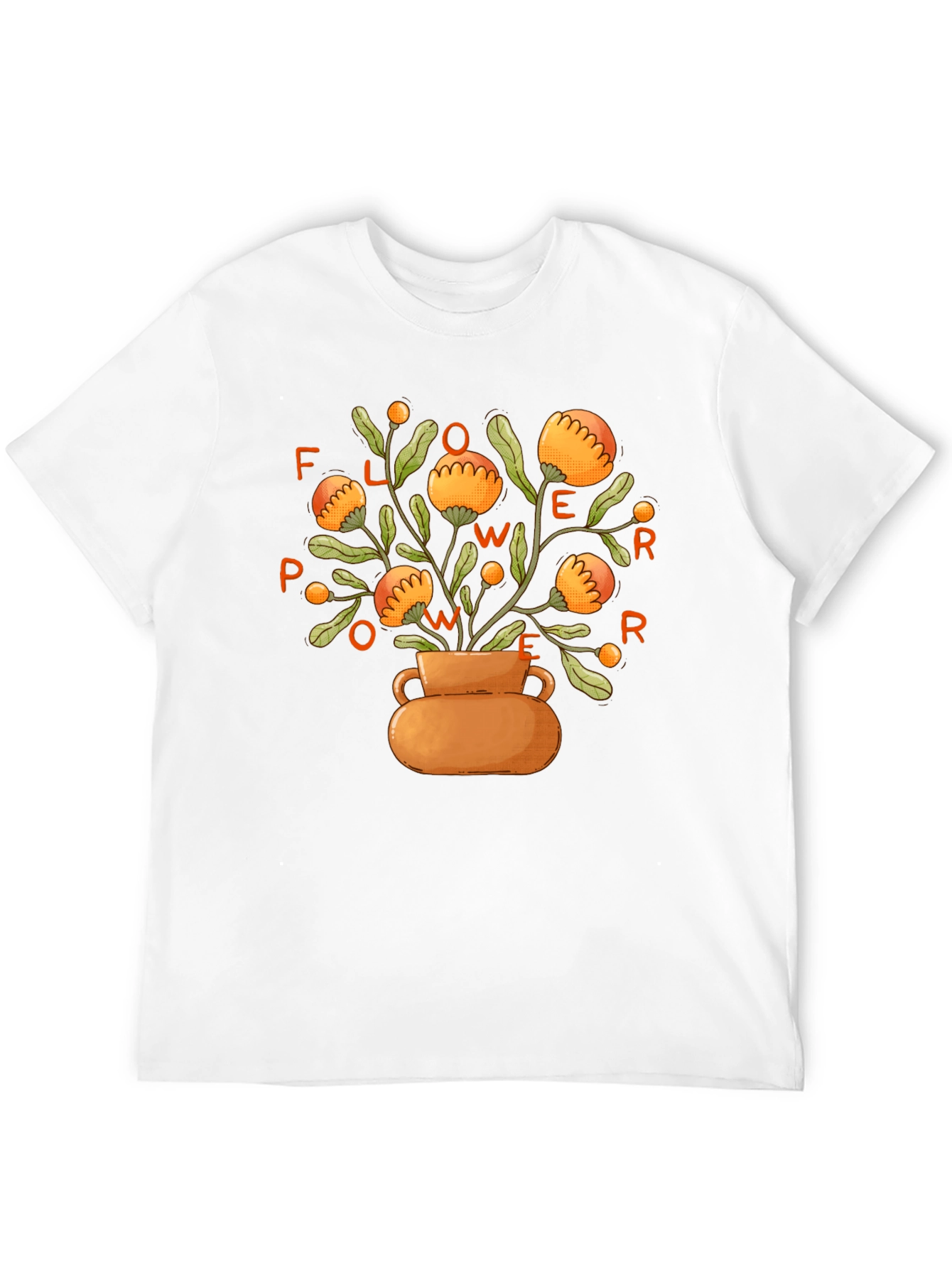 Black Flower Power Graphic Tee -  Stylish Unisex Black T-Shirt view 12