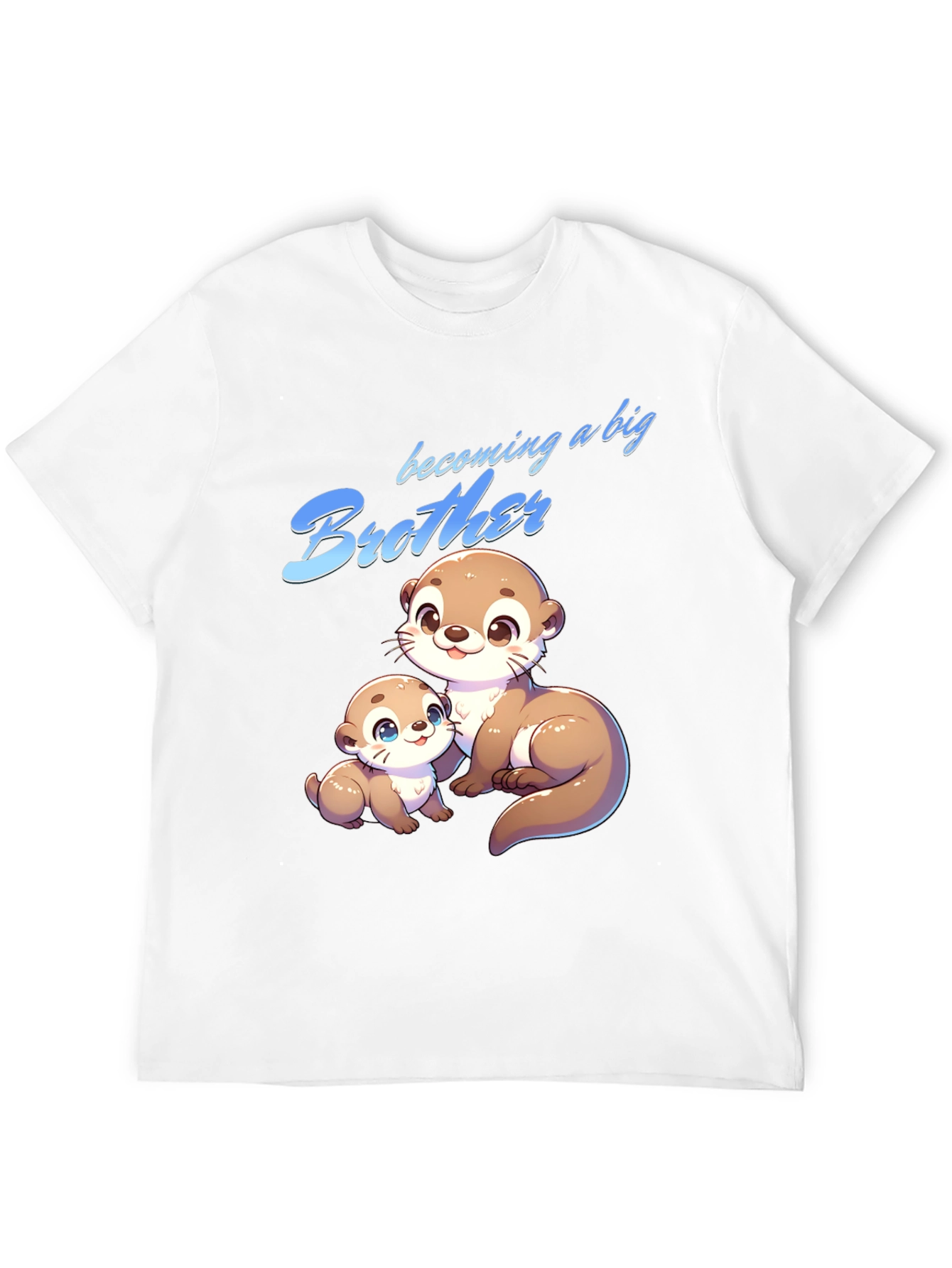 Black Becoming a Big Brother Otter T-Shirt view 12