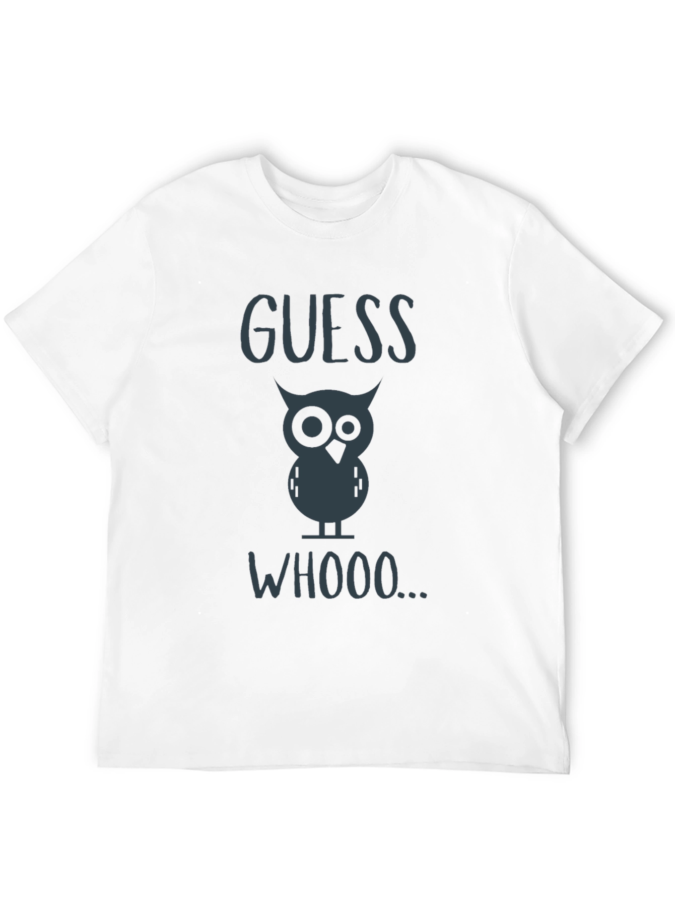 Black Guess Whooo Owl T-Shirt - Black Cotton Tee view 12