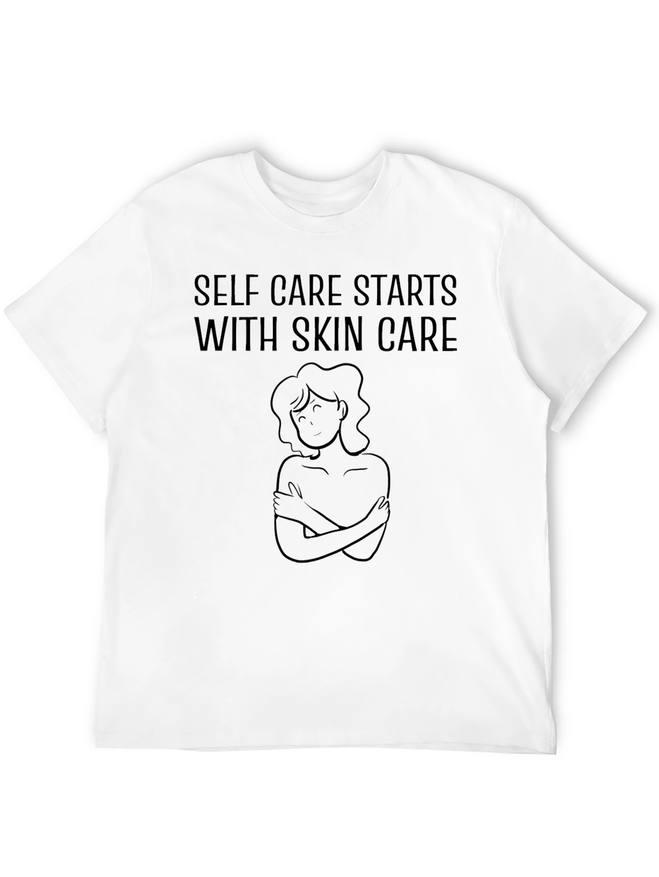 Black Self Care Starts with Skin Care T-Shirt view 12