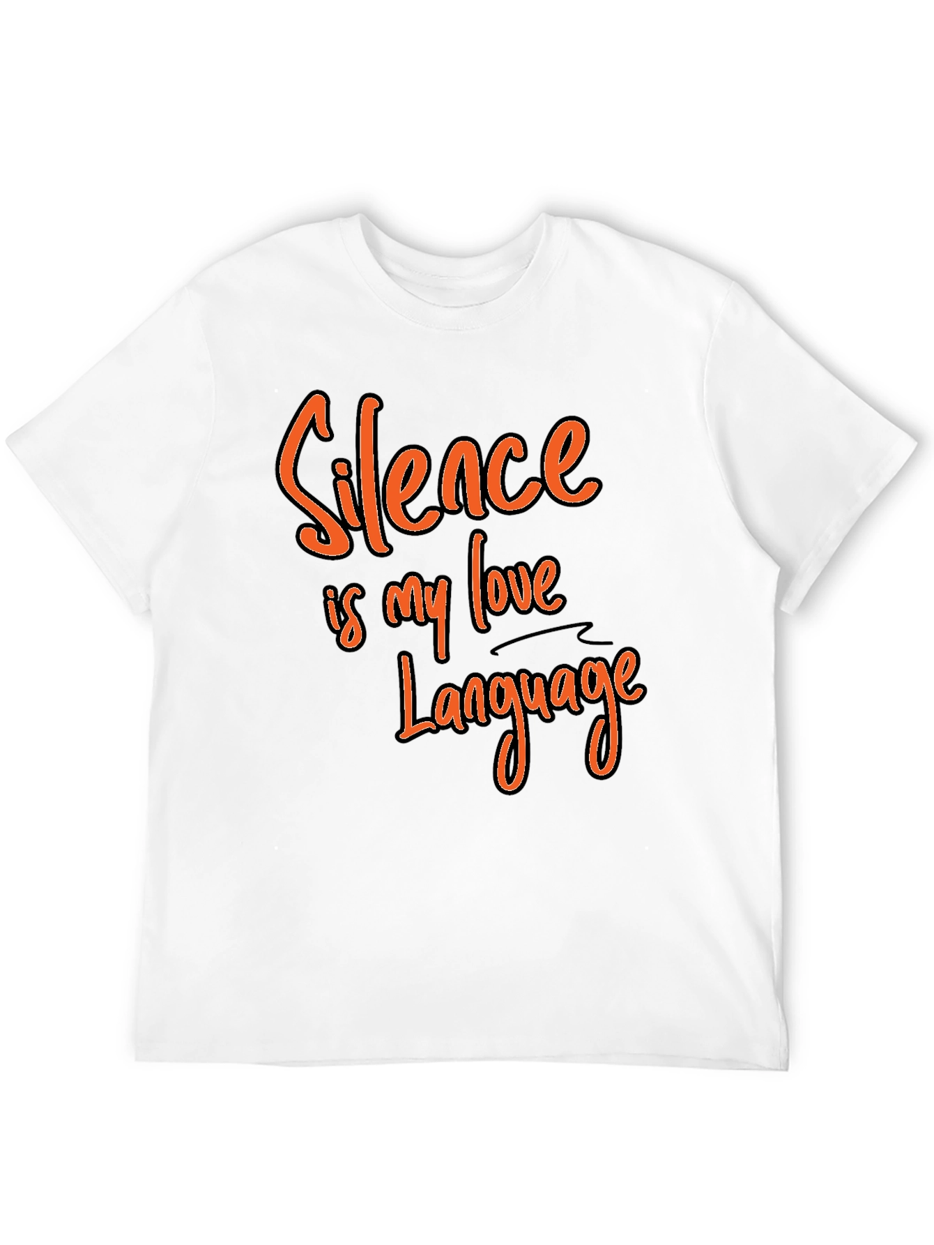 Black Silence is My Love Language Graphic Tee view 12