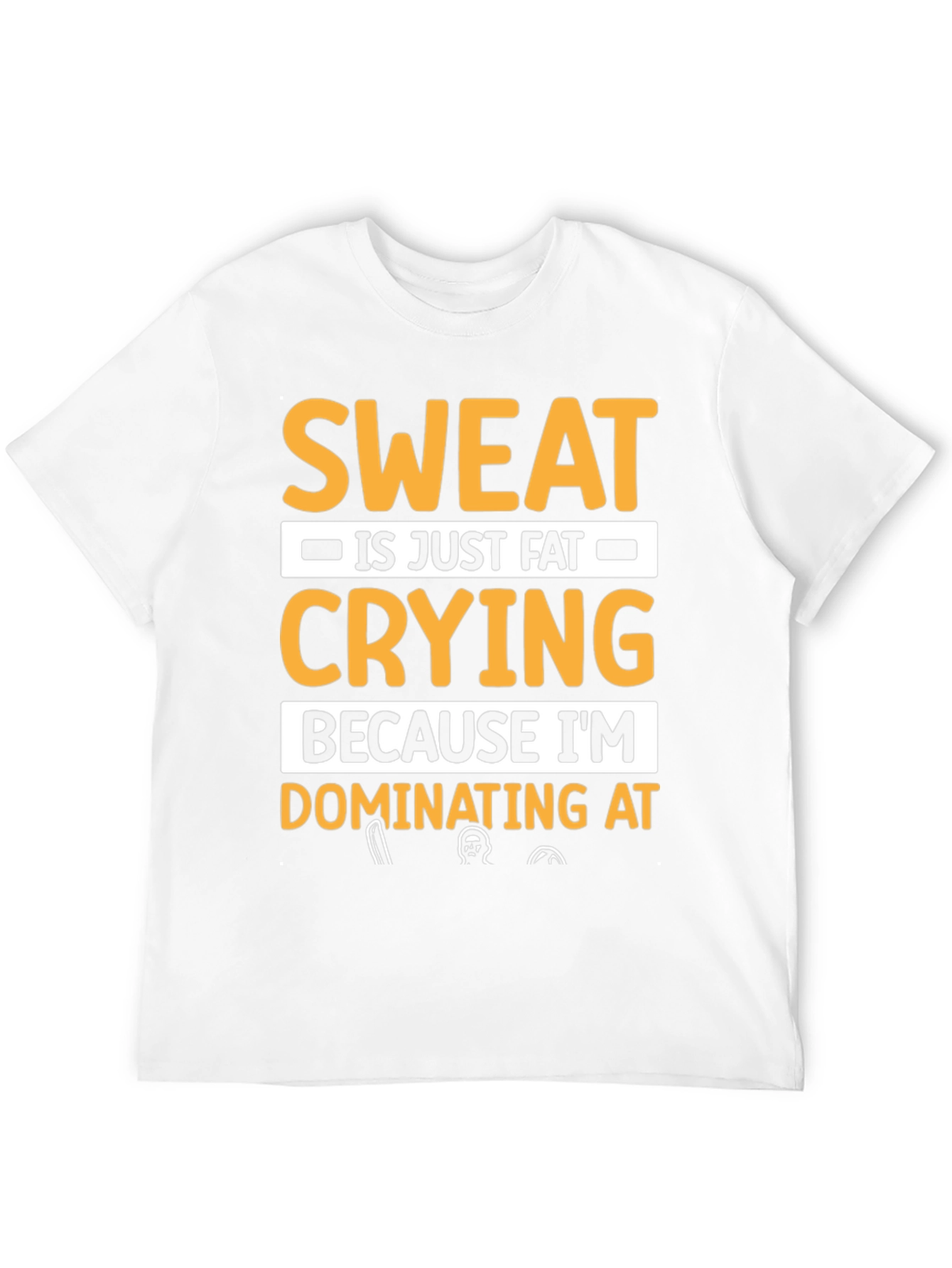 Black Sweat is Fat Crying T-Shirt - Workout Motivation Tee view 12