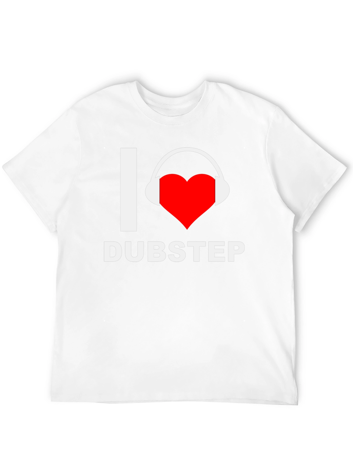 Black I Love Dubstep Music T-Shirt - Black view 12