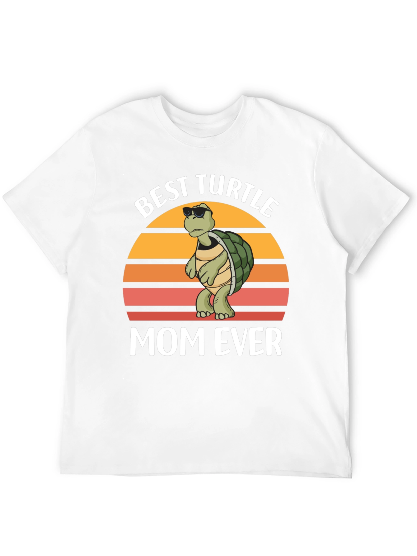 Black Best Turtle Mom Ever T-Shirt view 12