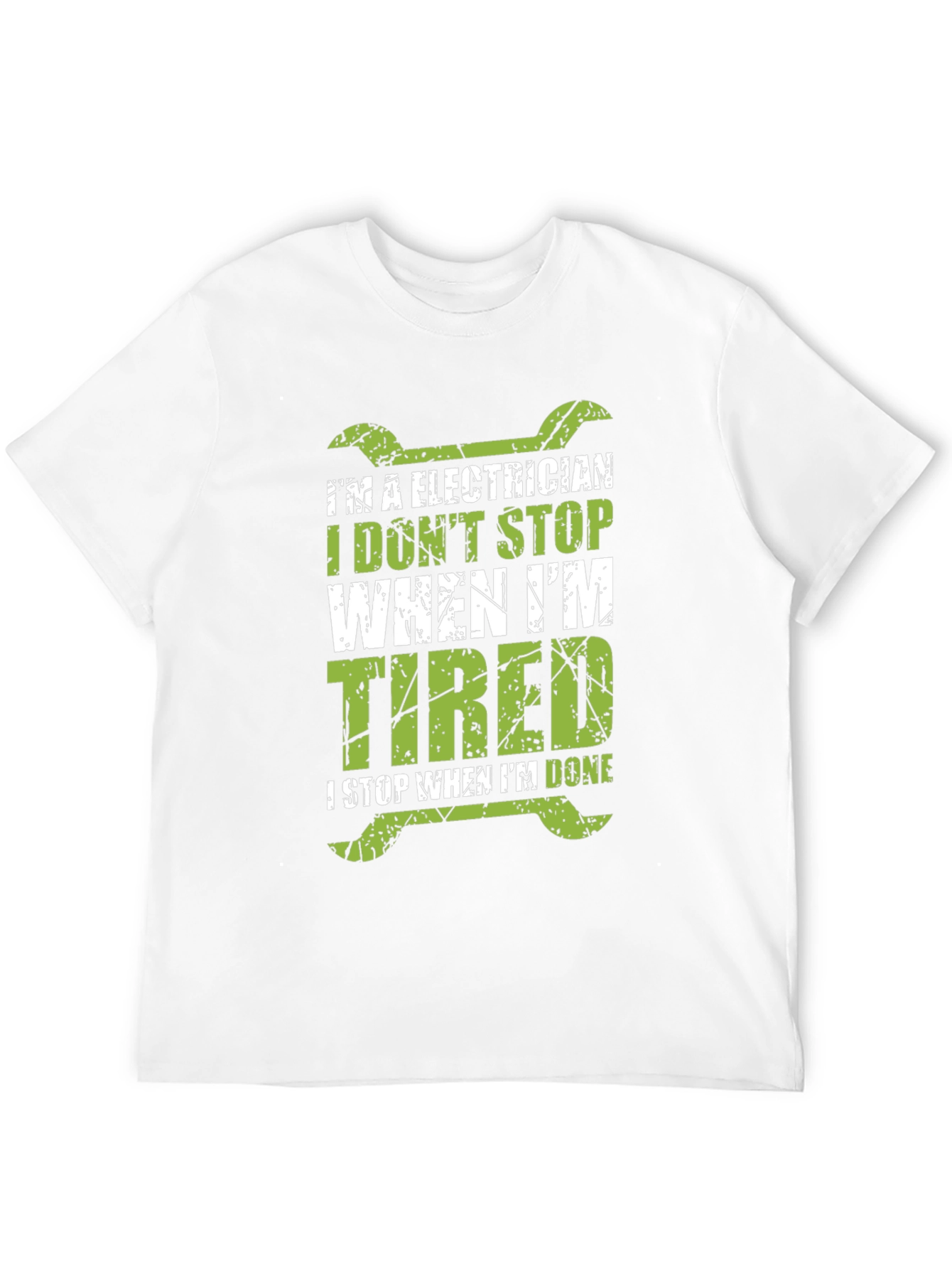 Black Electrician T-Shirt - I Don't Stop When I'm Tired view 12