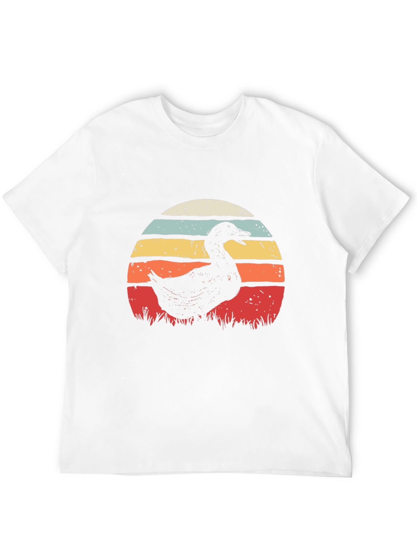 Black Retro Duck Sunset T-Shirt - Black view 12