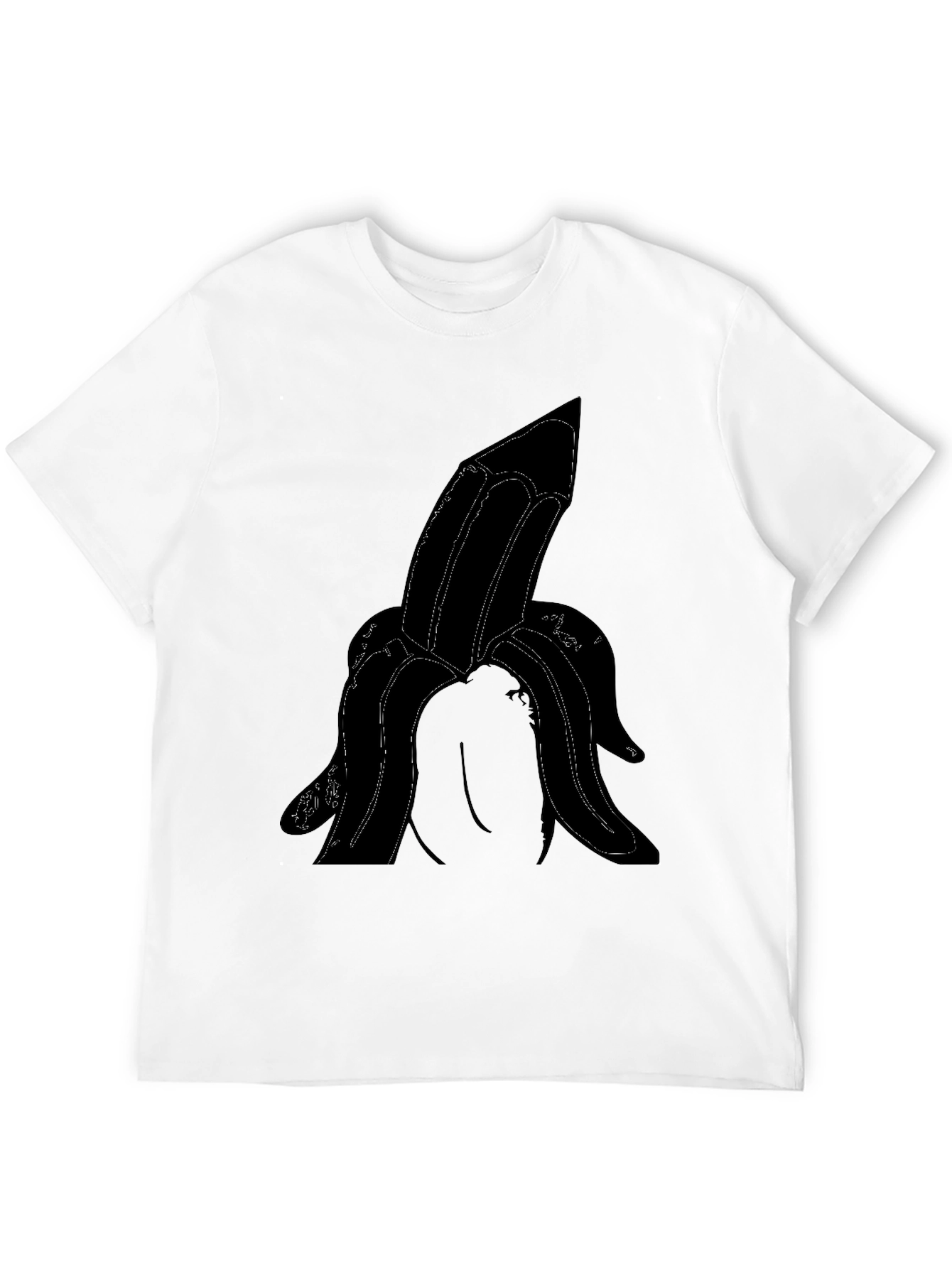 Black Novelty Banana Graphic Tee - Adult Humor T-Shirt view 12