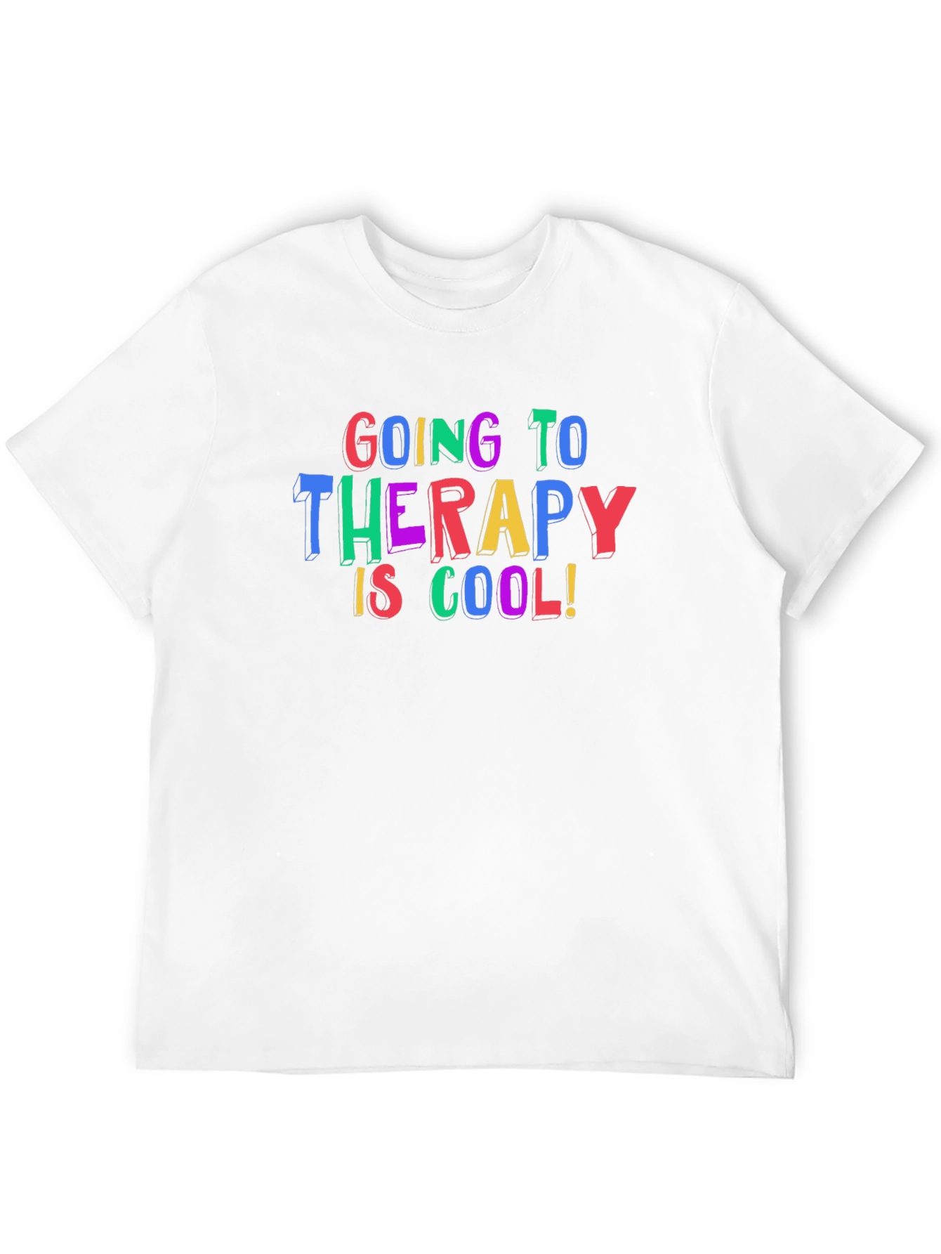 Black Therapy is Cool Graphic T-Shirt view 12