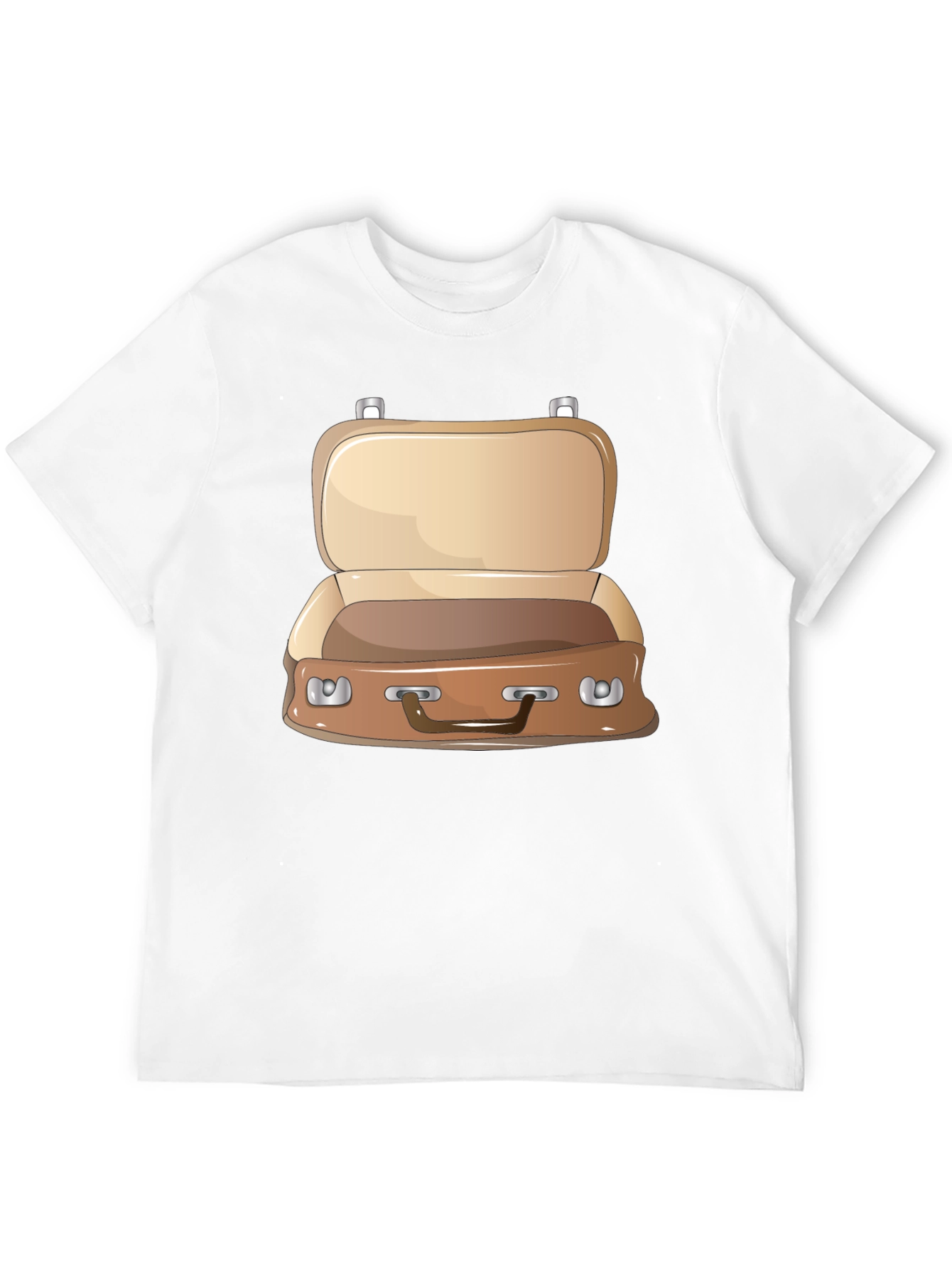 Black Open Suitcase Graphic T-Shirt view 12