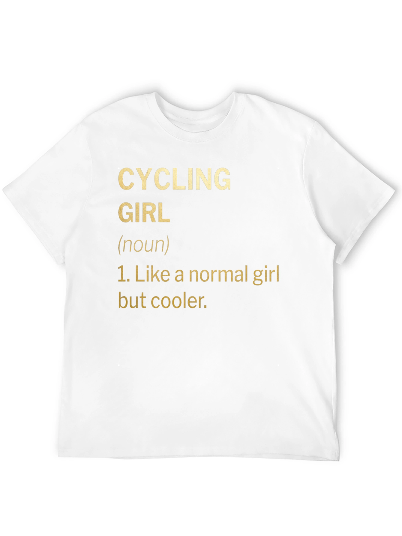 Black Cycling Girl Definition T-Shirt - Cool Biker Tee view 12