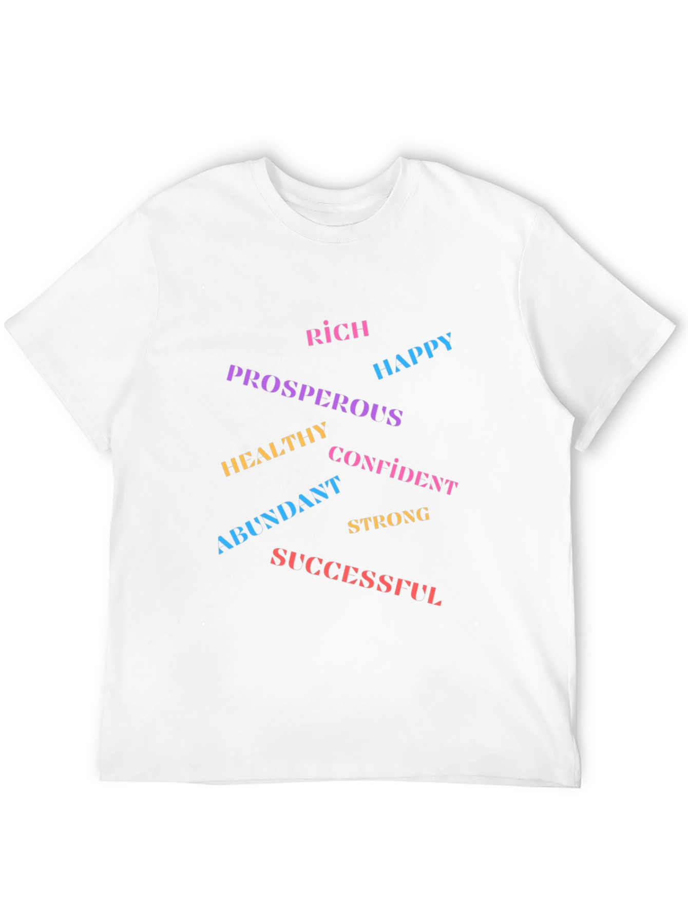 Black Motivational Word Art T-Shirt view 12