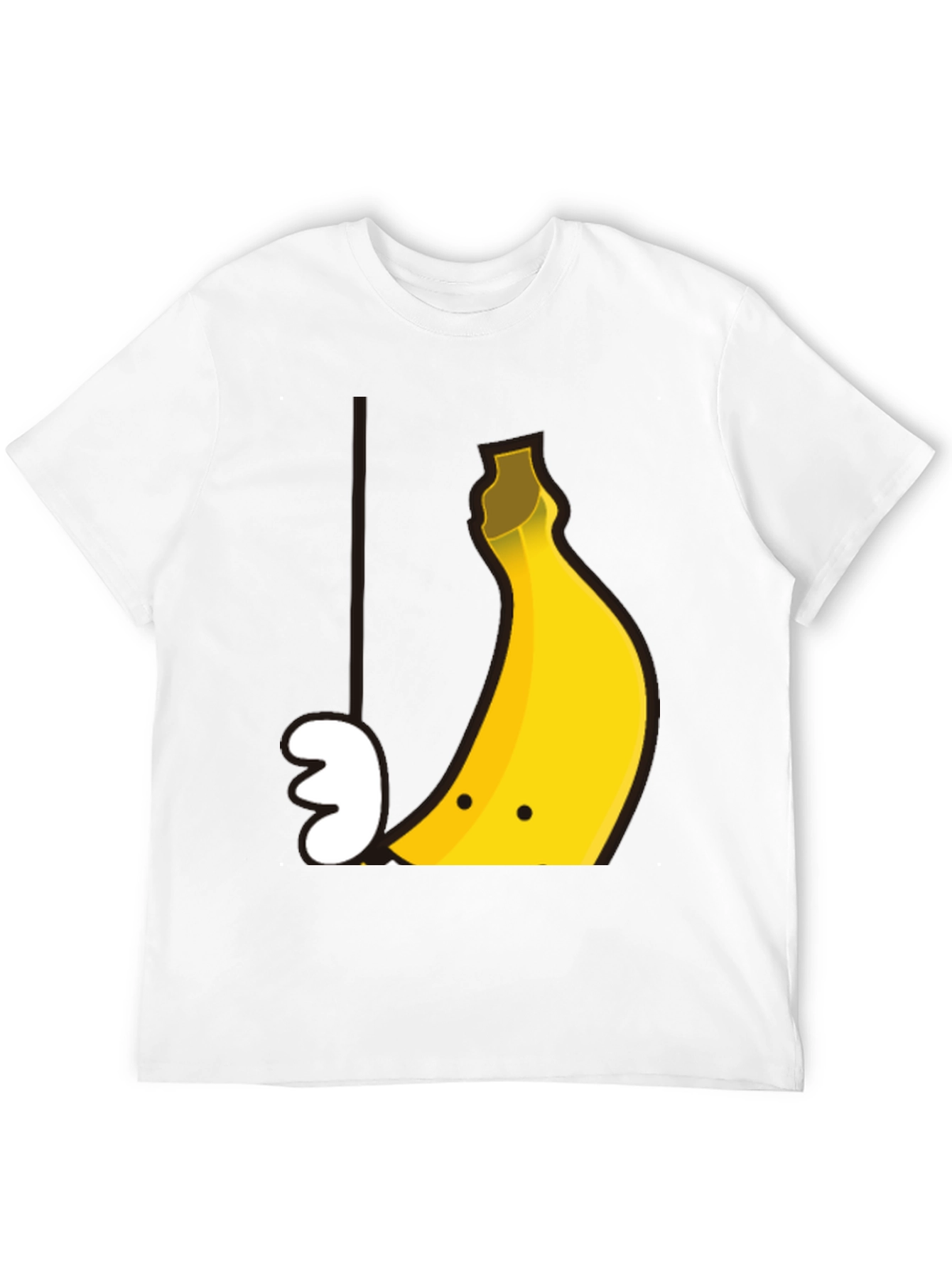Black Banana Smile Graphic Tee - Soft Cotton Casual T-Shirt view 12